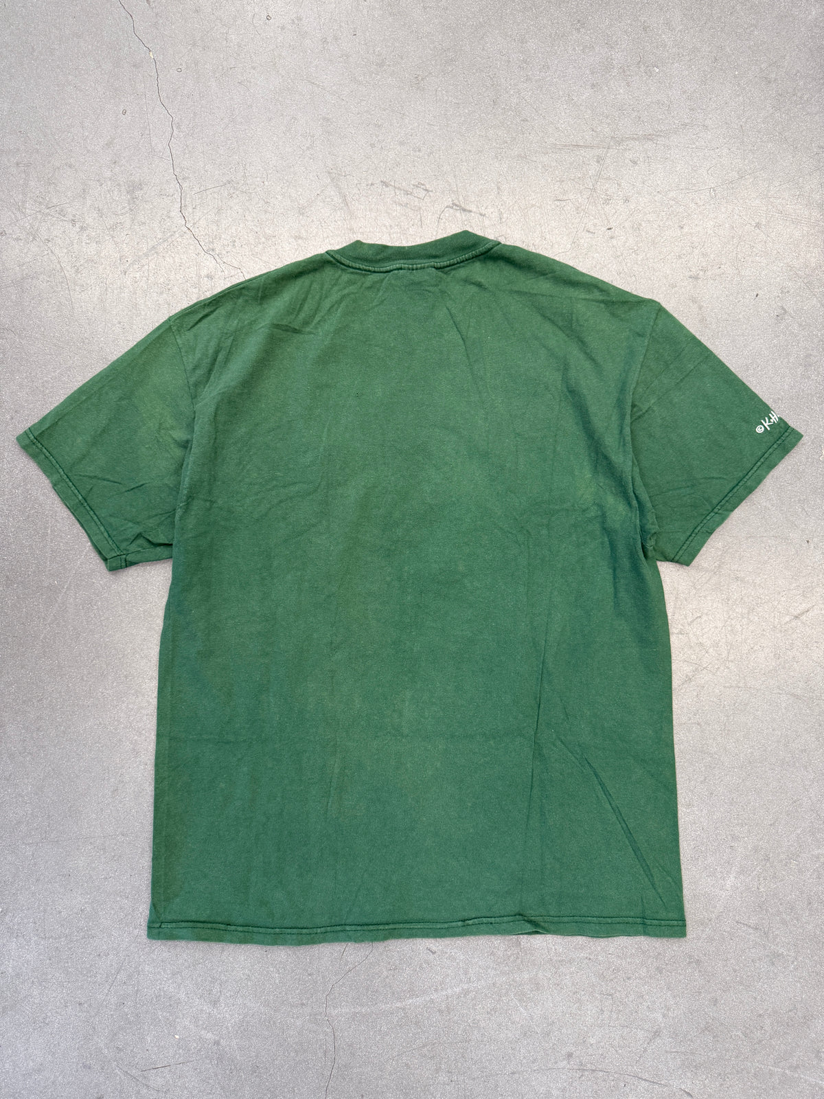 90S VINTAGE KEITH HARING EMBROIDERED BARKING DOG TEE (HANES TAG)
