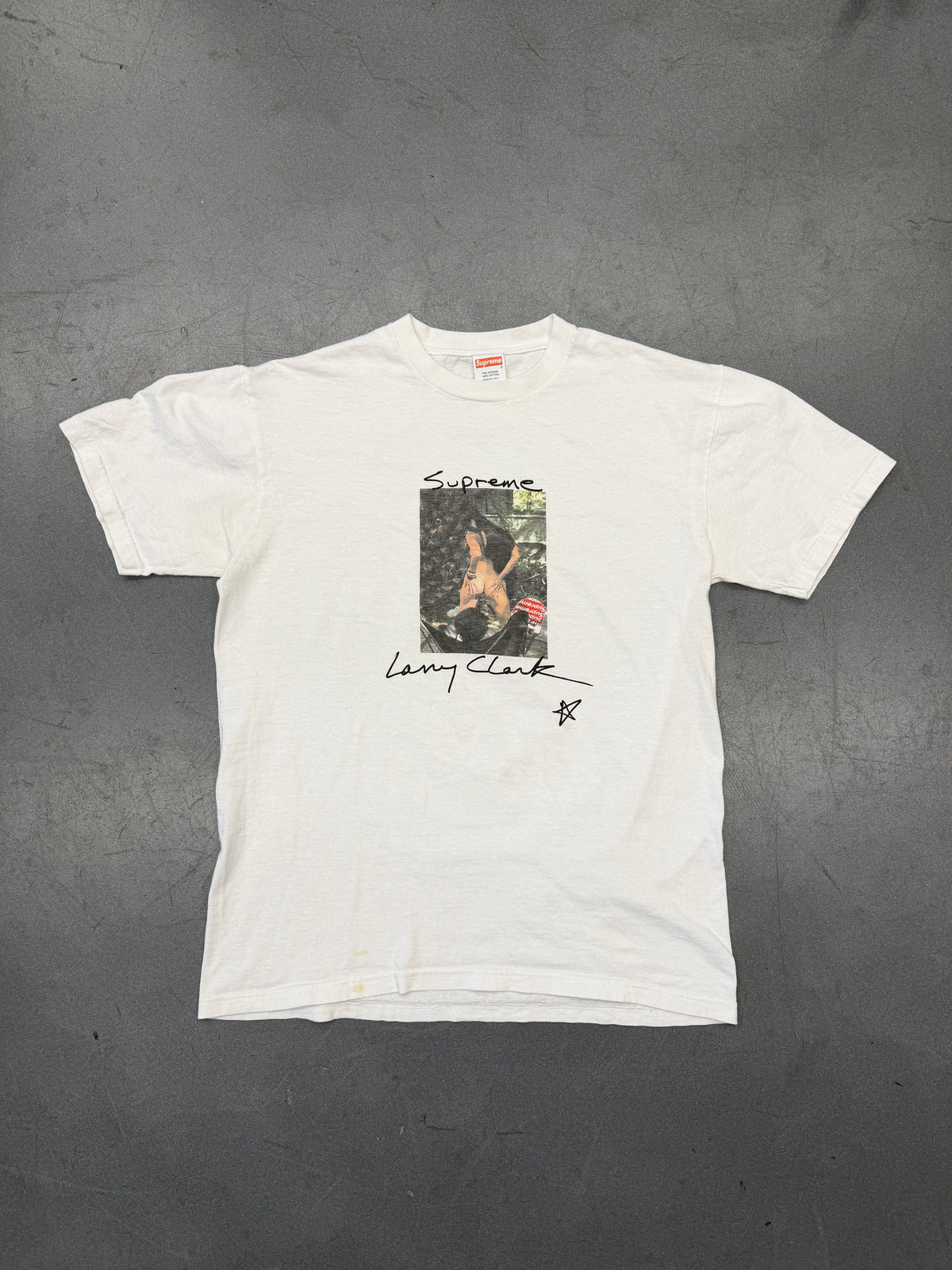 SS04 SUPREME LARRY CLARK PHOTO TEE - WHITE