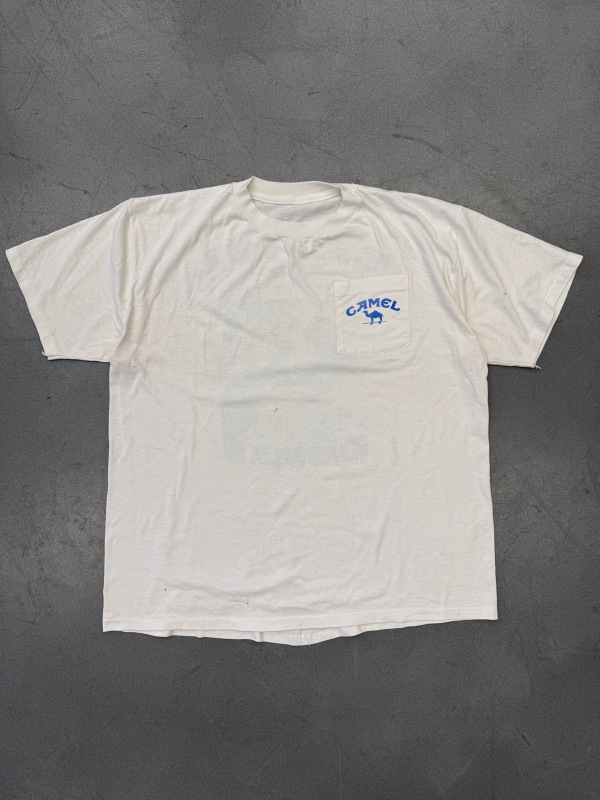 90'S CAMEL "THE HARD PACK" POCKET TEE (PULLED TAG)