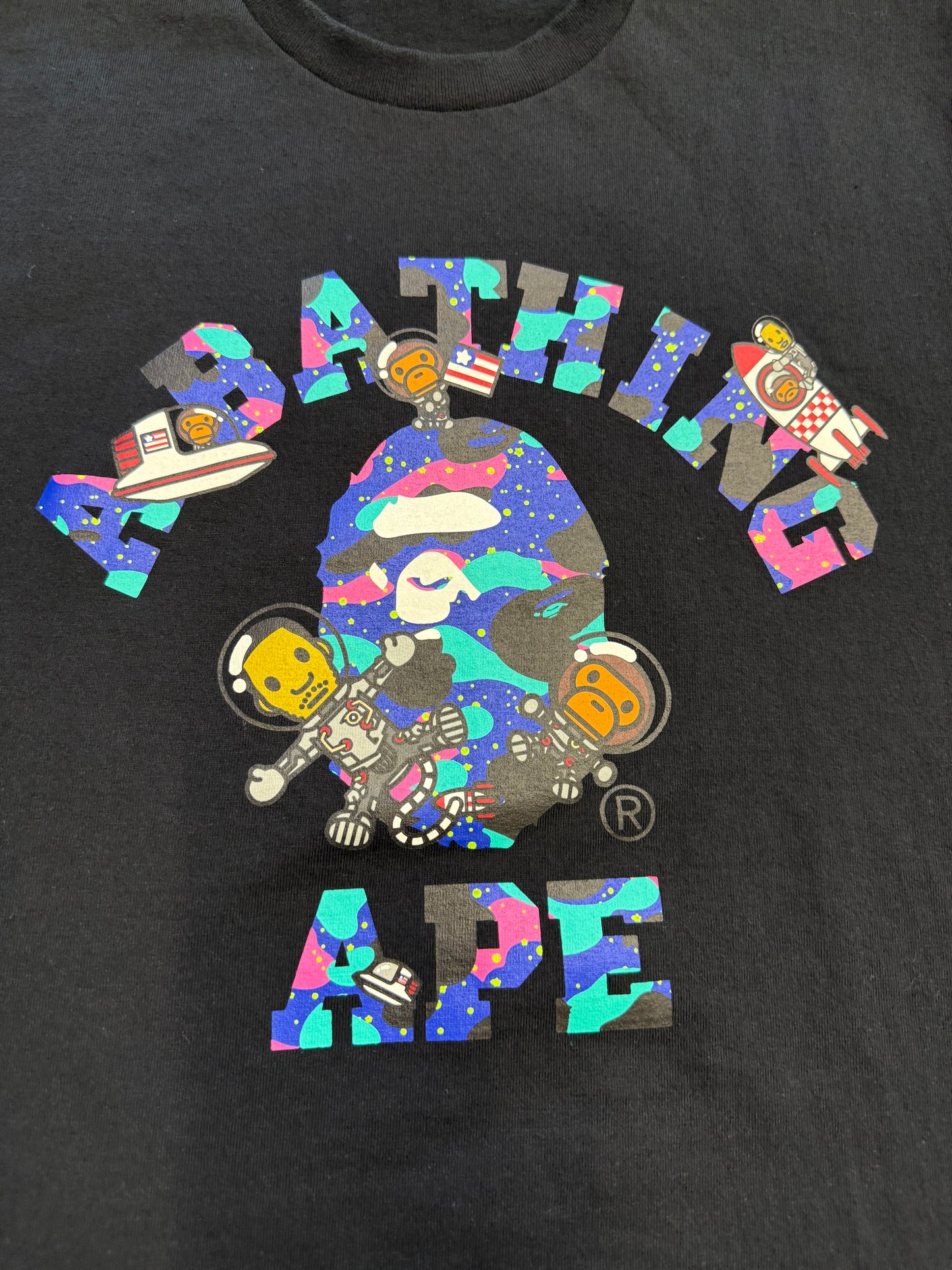 SS21 BAPE KID CUDI COLLEGE MOON MAN TEE