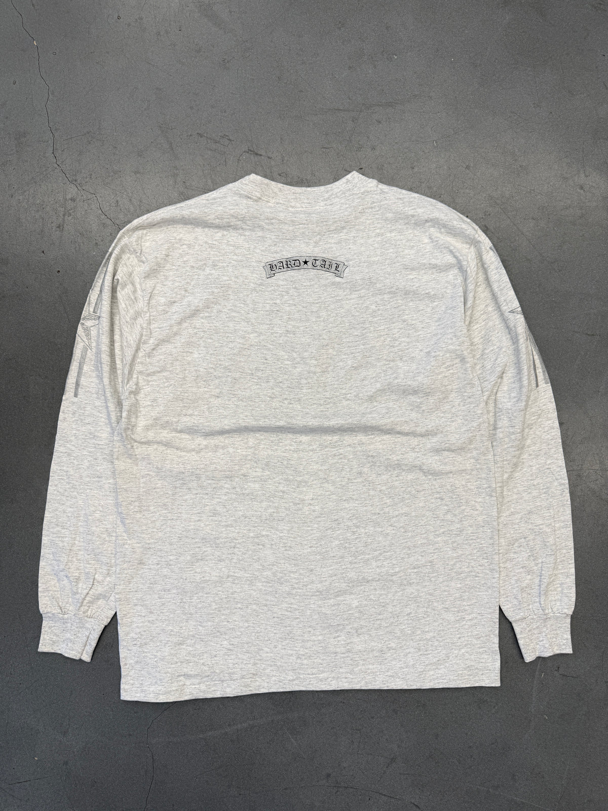 90S VINTAGE HARD TAIL CHROME STAR STYLE LONG SLEEVE TEE