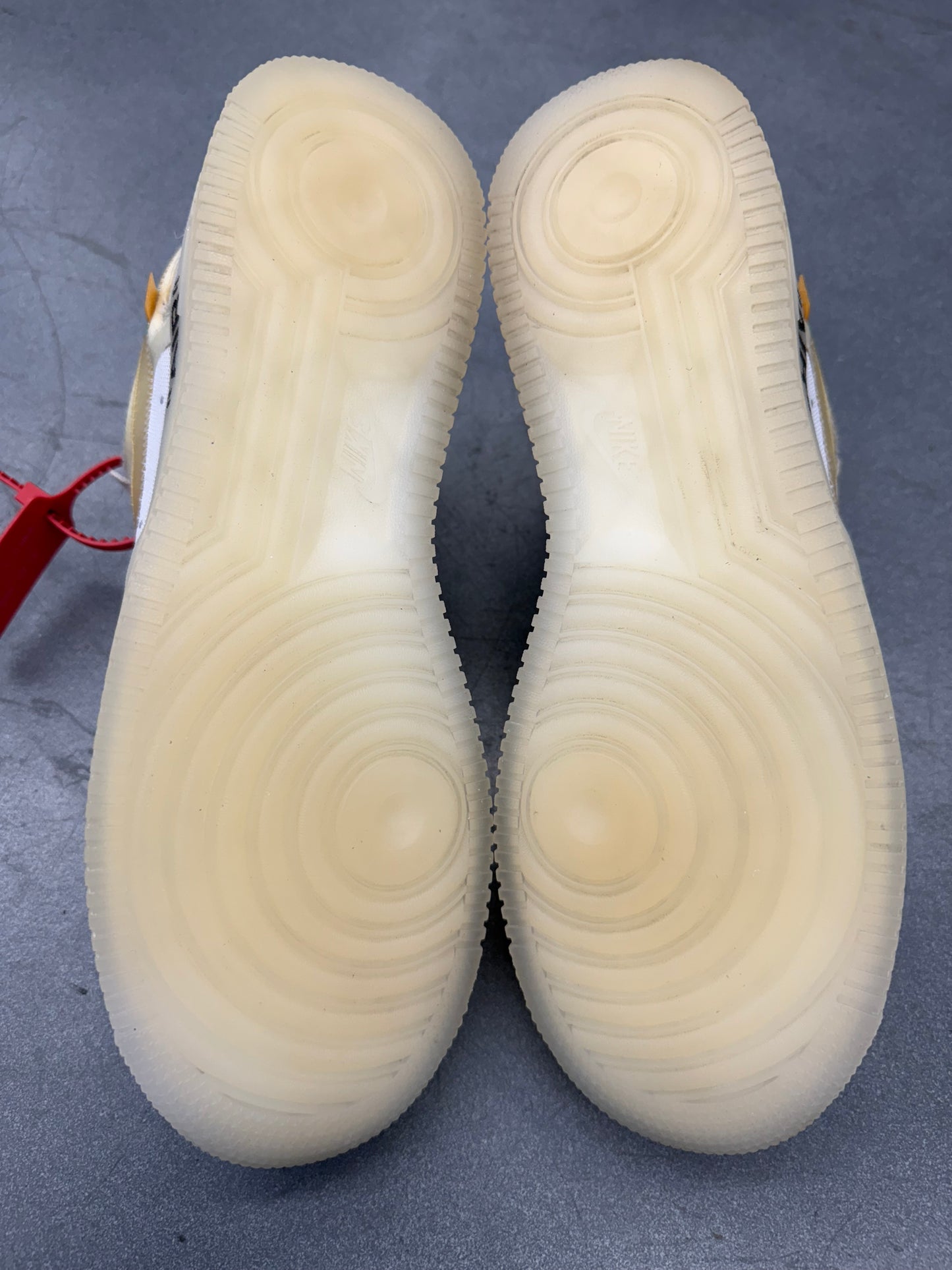 2017 SIZE 12 NIKE AIR FORCE 1 LOW - OFF-WHITE