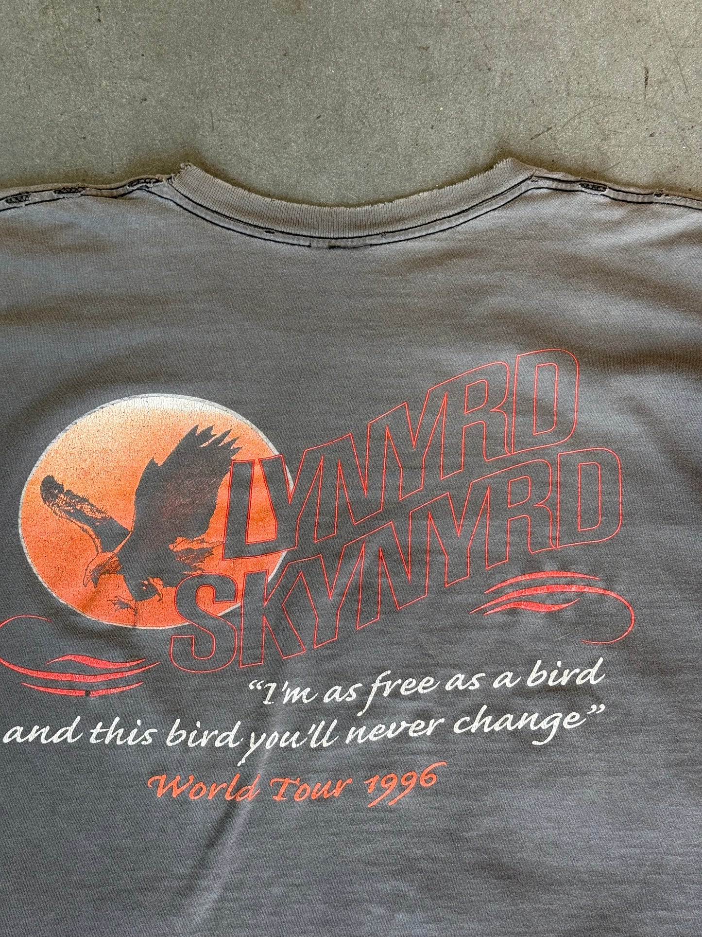 1996 LYNYRD SKYNYRD EAGLE AOP FADED WINTERLAND TEE (PULLED TAG)