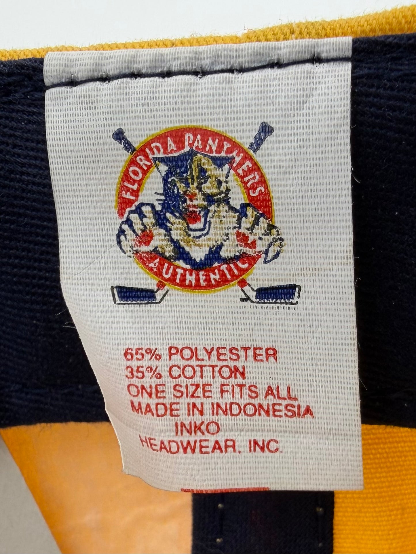FLORIDA PANTHERS LIMITED EDITION AOP YELLOW PANTHER SNAPBACK (FLORIDA PANTHER TAG)