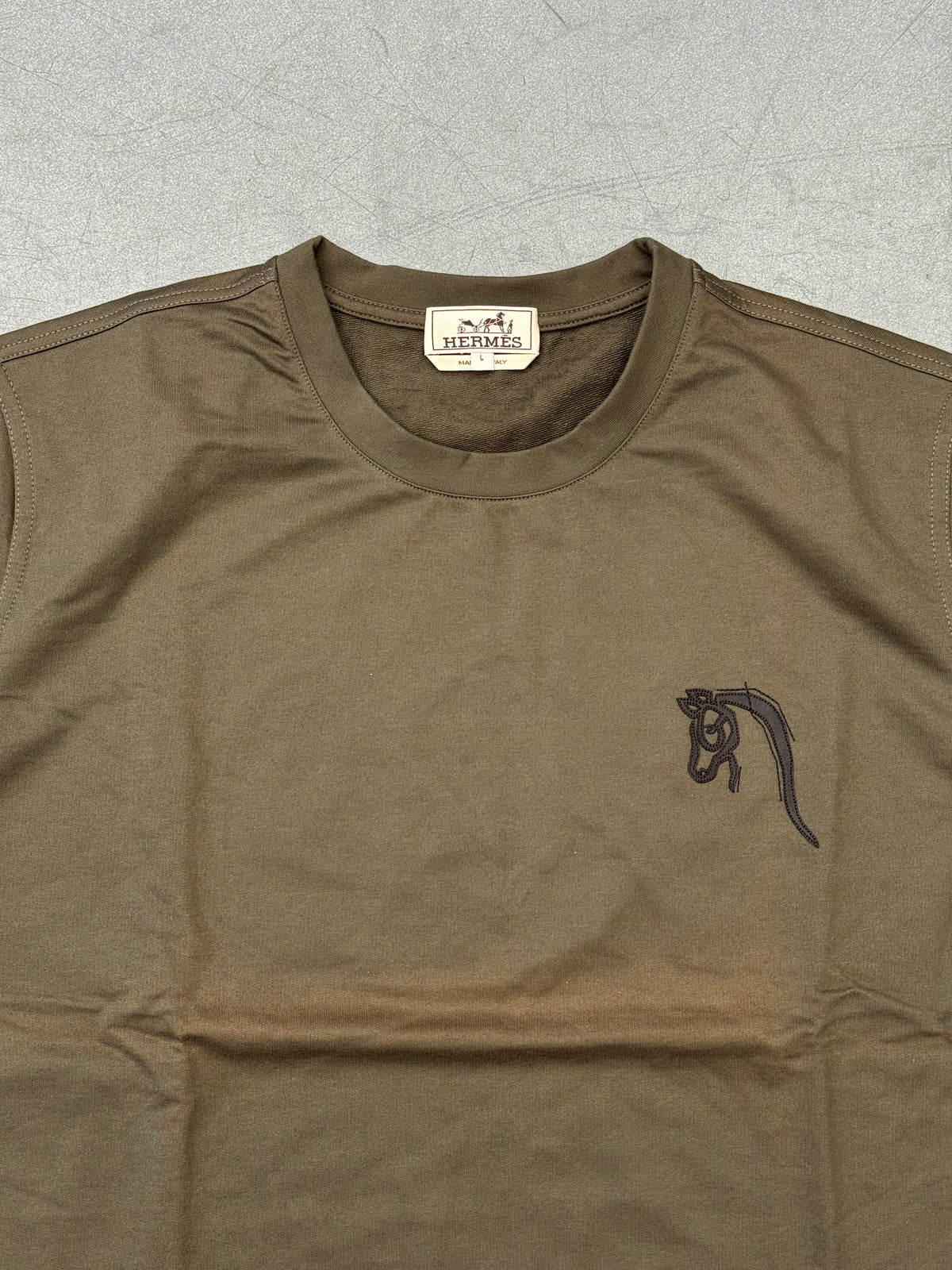 HERMES LEATHER RODEO LEATHER TEE