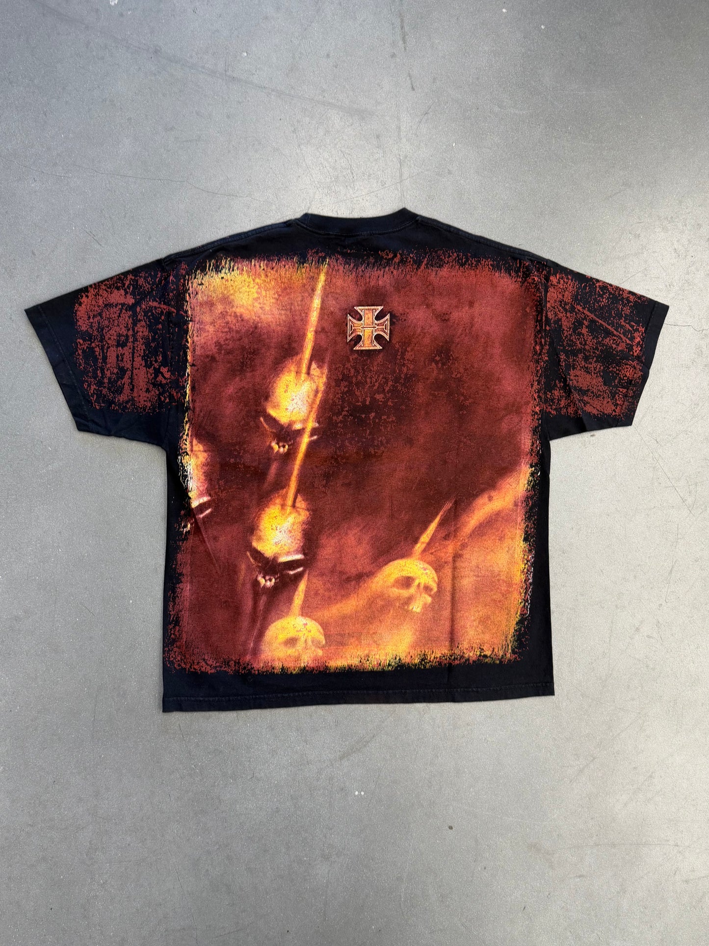 VINTAGE TRIPLE H ALL OVER PRINT TEE (WWE TAG)