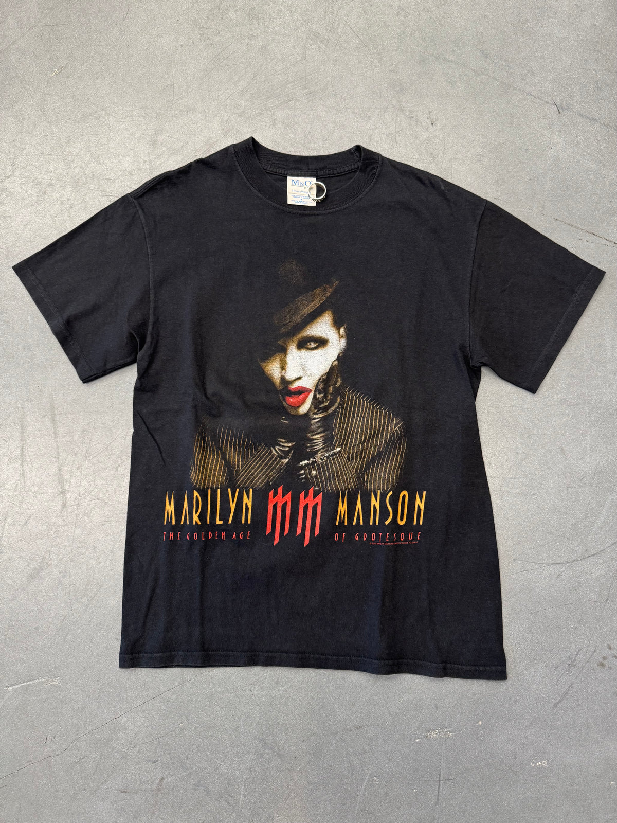 2003 MARILYN MANSON "THE GOLDEN AGE OF GROTESQUE" TEE (M&O HEAVYWEIGHT TAG)