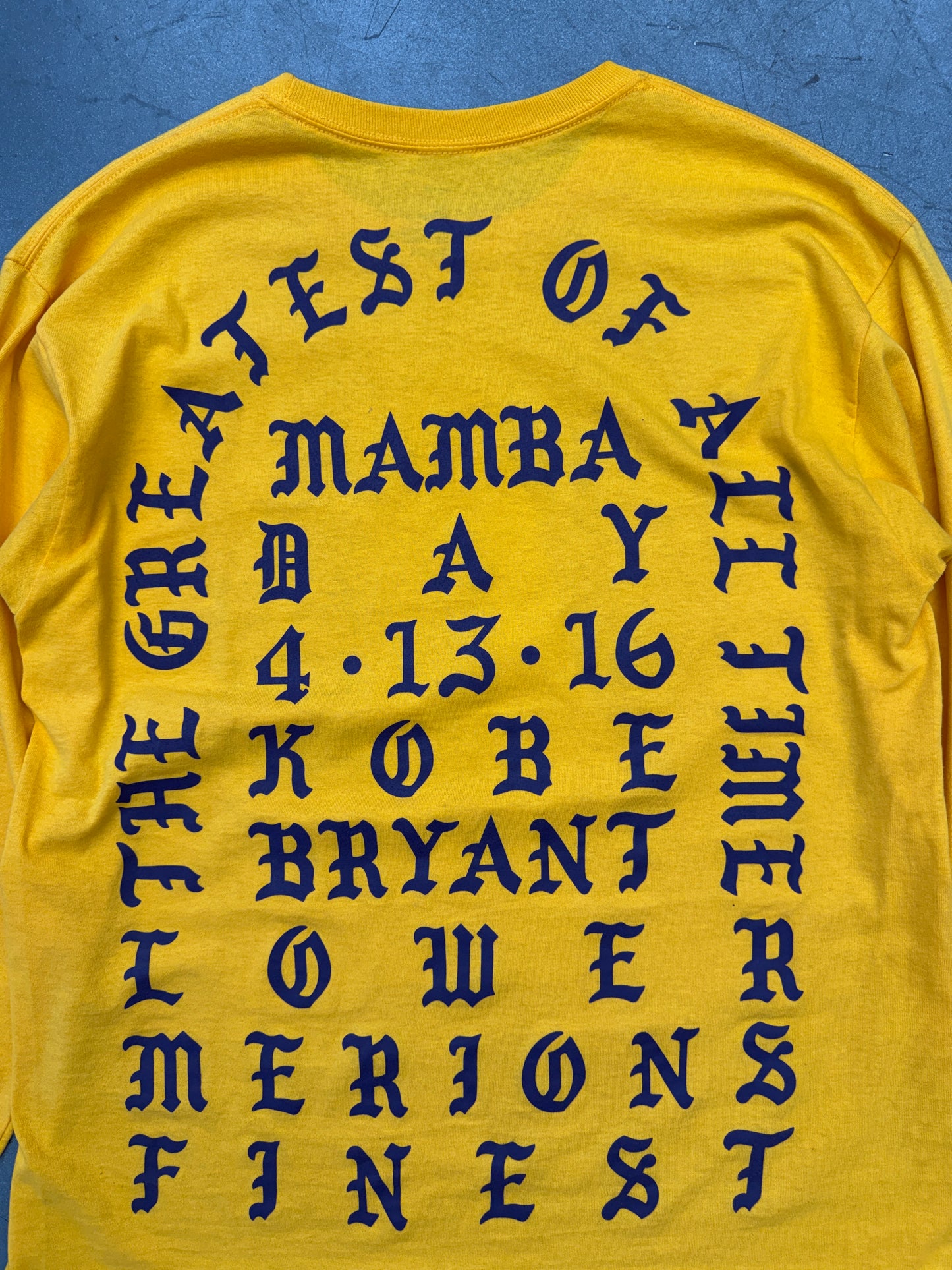 2016 KANYE WEST I FEEL LIKE KOBE LONG SLEEVE TEE