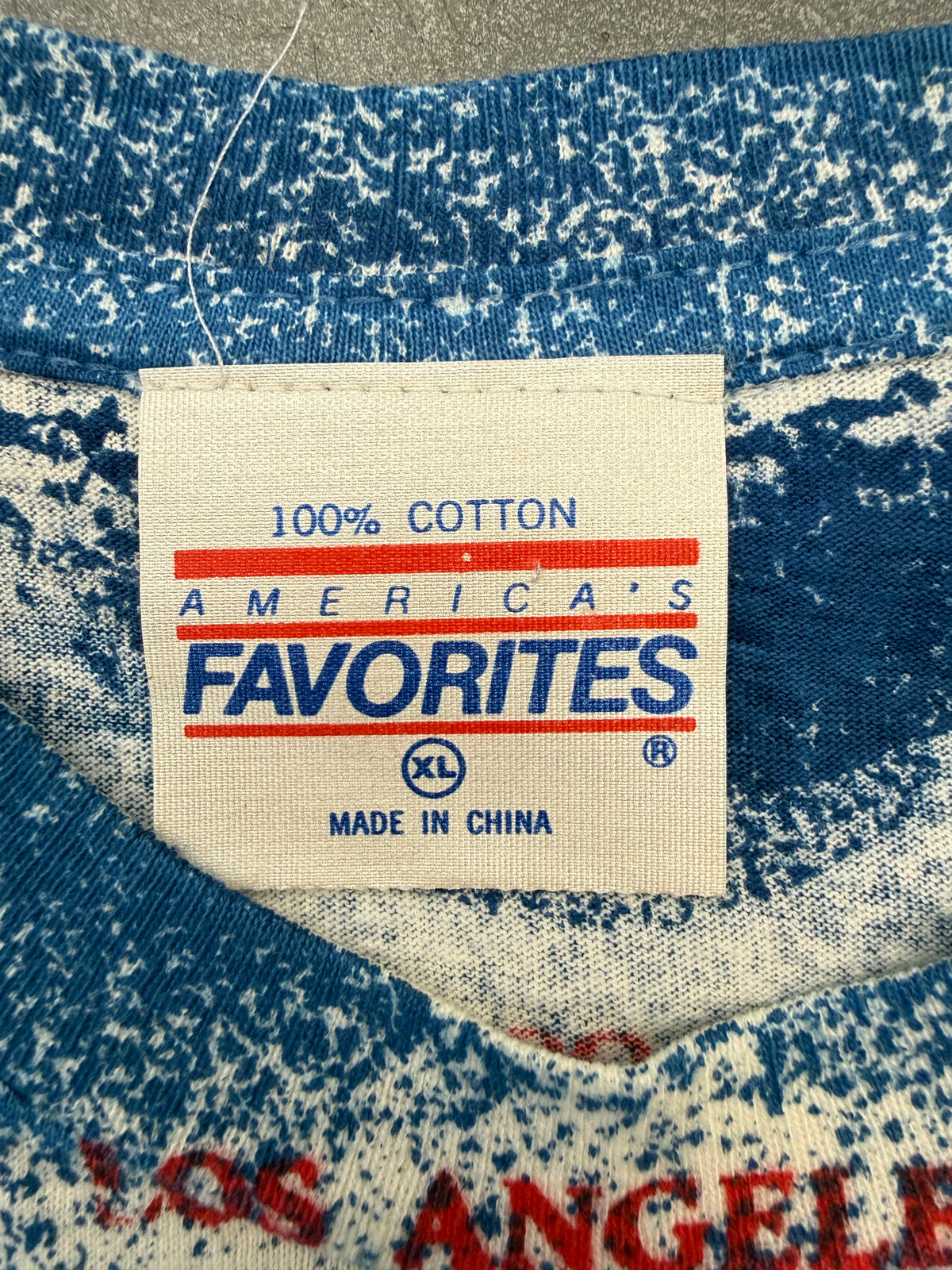 1991 LA DODGERS AOP MULTI LOGO TEE (AMERICA'S FAVORITE TAG)