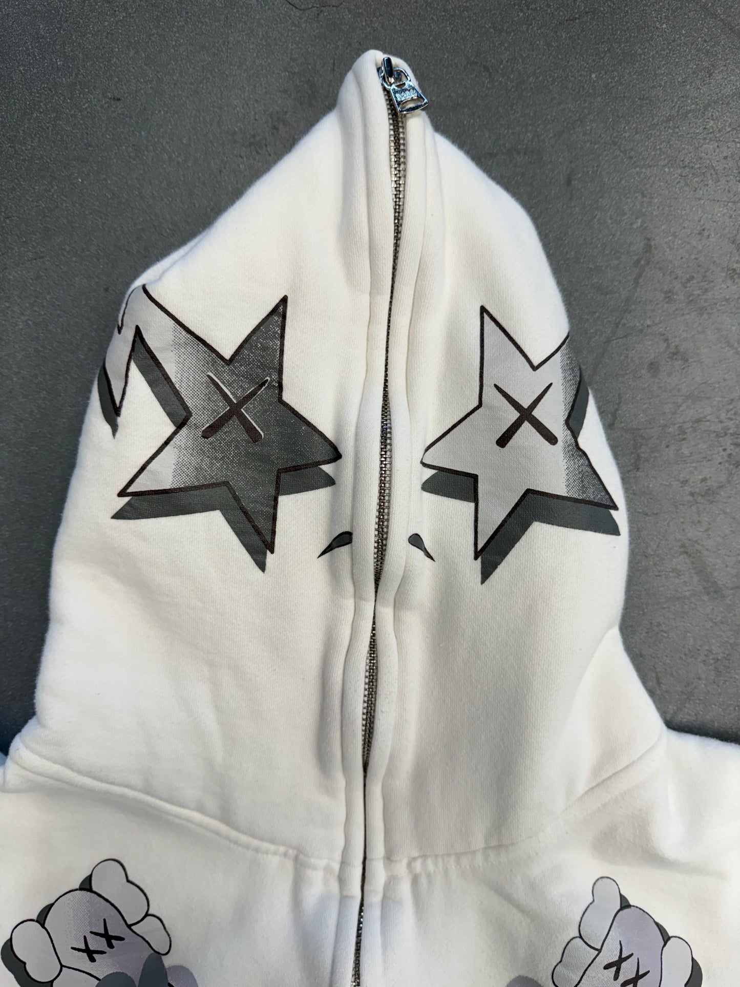 2005 KAWS X BAPE A BATHING APE BENDY FULL ZIP HOODIE