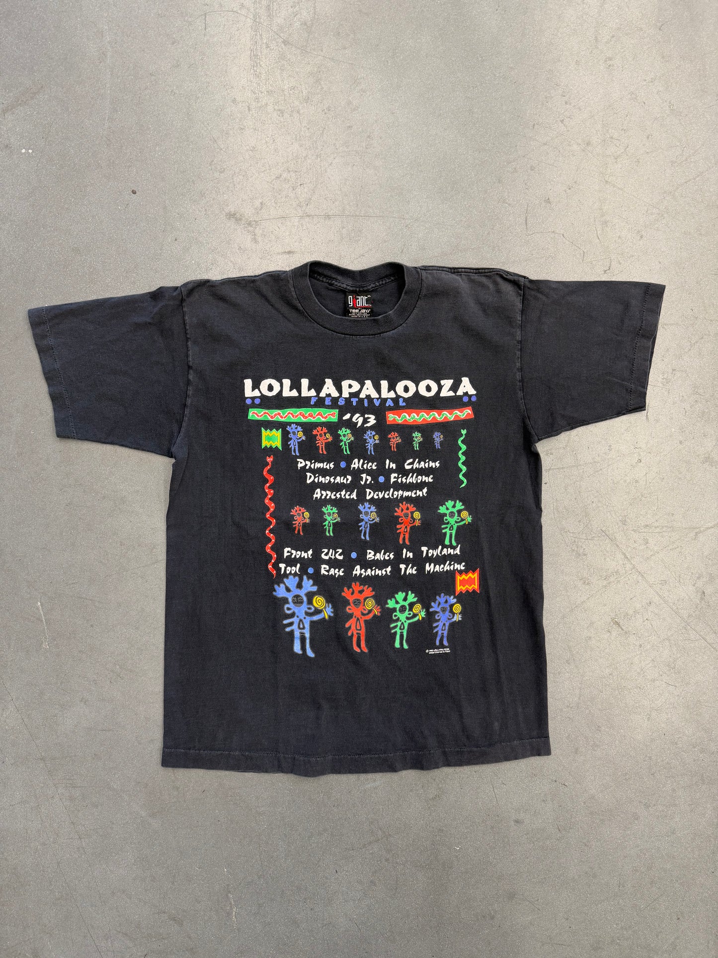 1993 LOLLAPALOOZA FESTIVAL TOUR TEE (GIANT TAG)