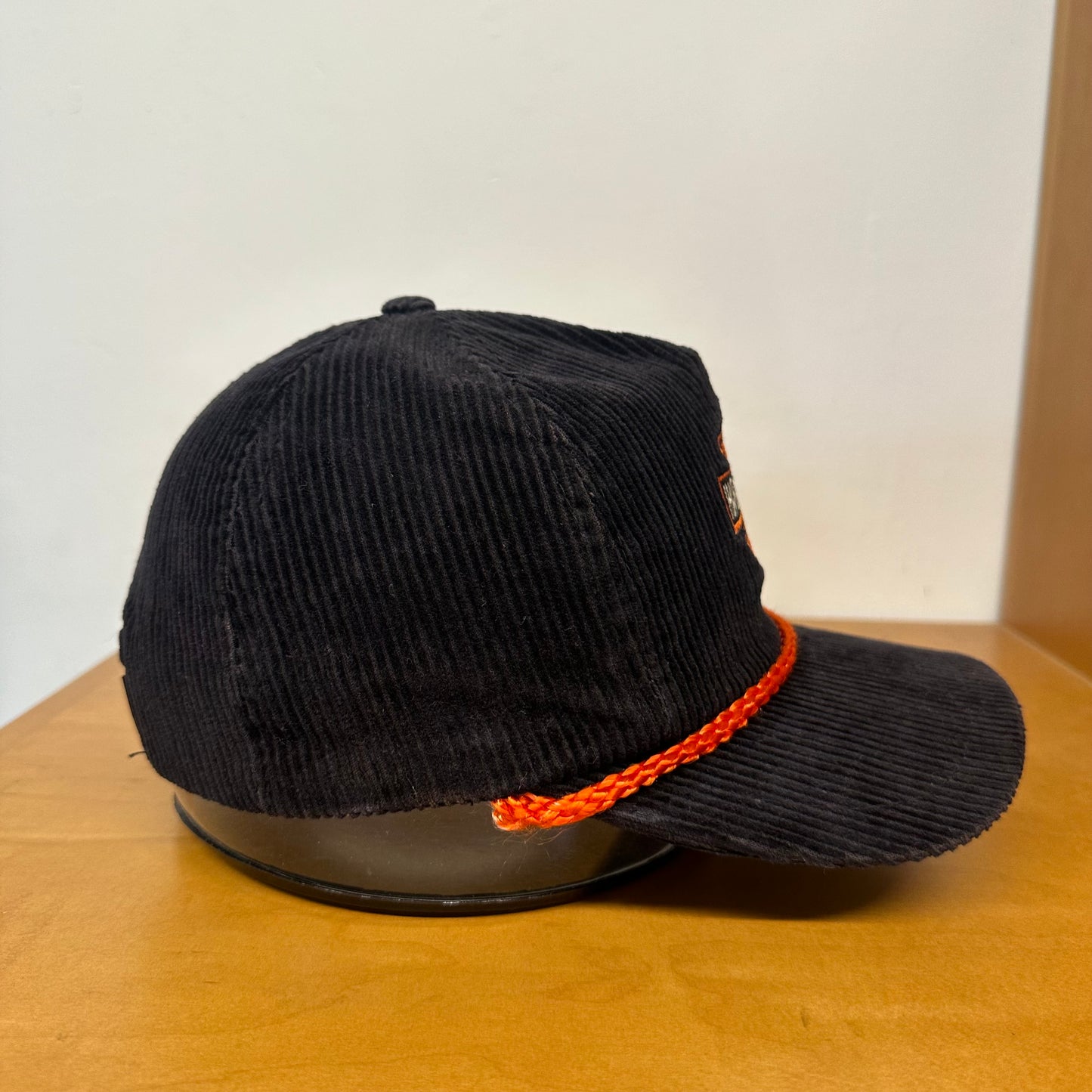 HARLEY-DAVIDSON MOTORCYCLES ROPE STYLE CORDUROY STRAPBACK HAT