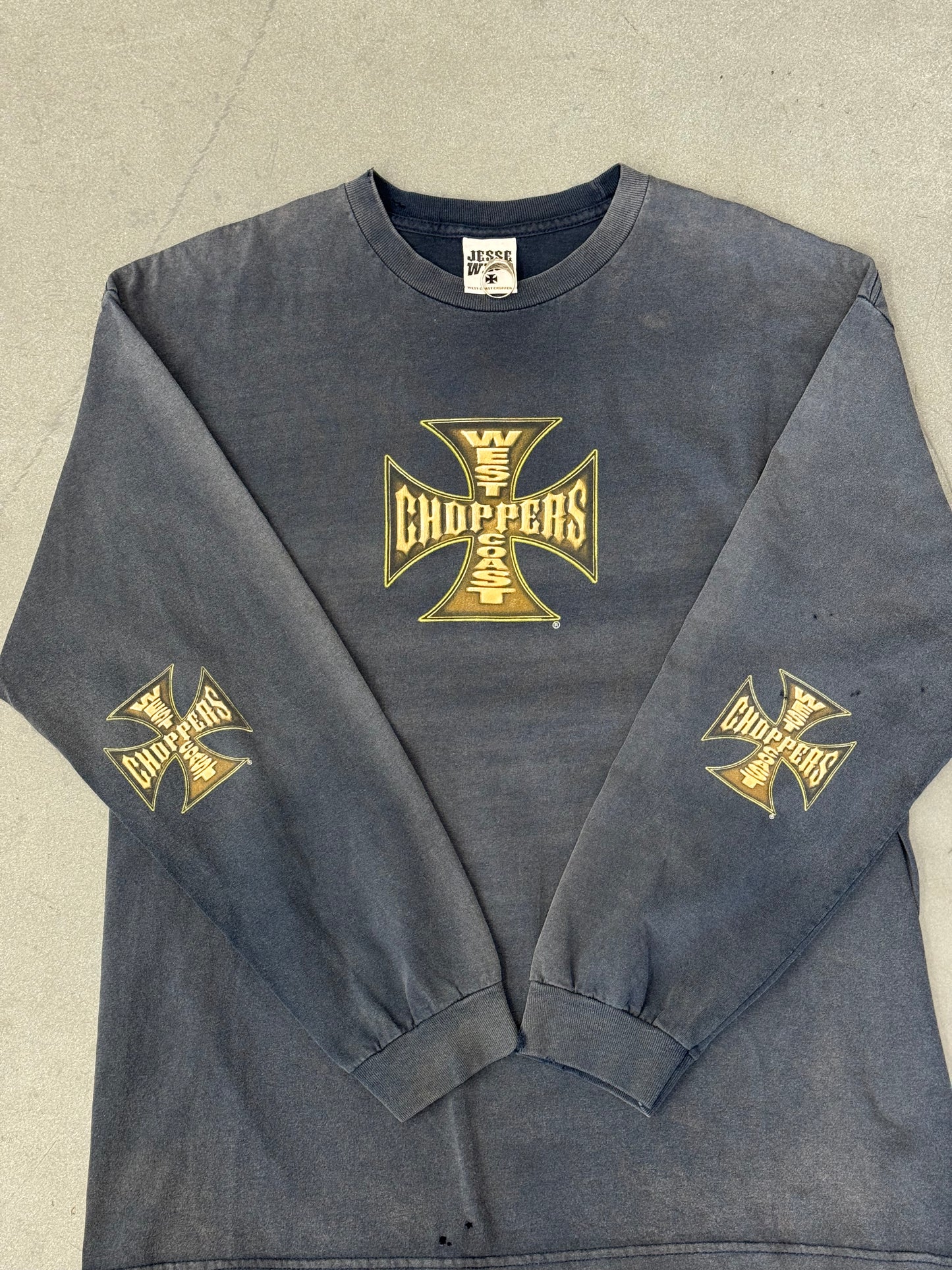 90'S WEST COAST CHOPPERS LONG BEACH, CA LS TEE (PULLED TAG)