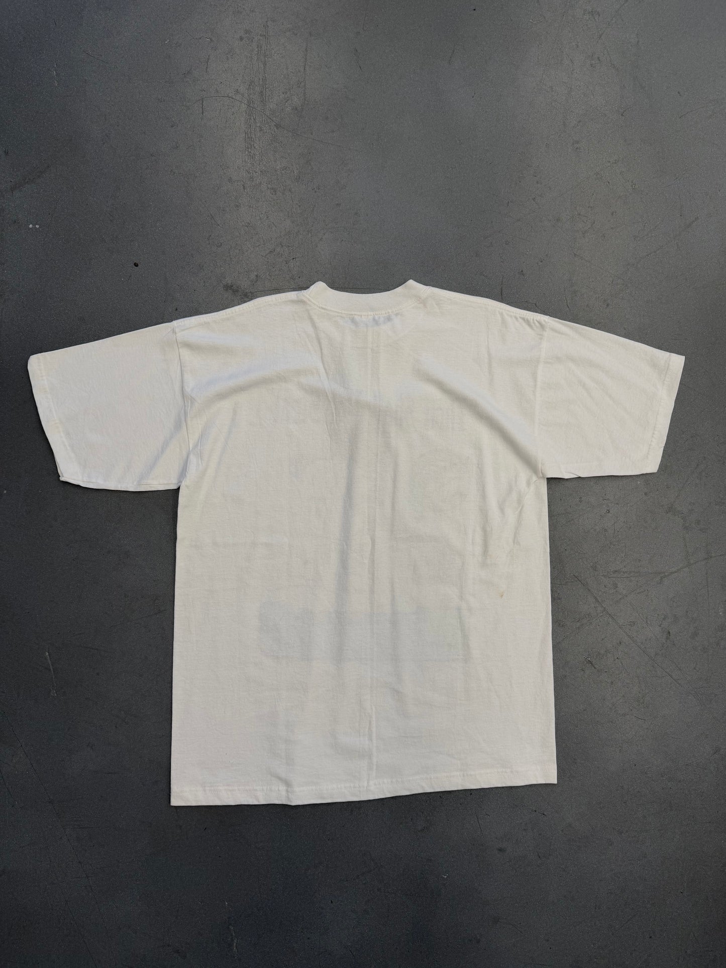 1997 FLORIDA MARLINS CHARLES JOHNSON "THOU SHALL NOT STEAL" TEE (TRY TAG) (NWT)