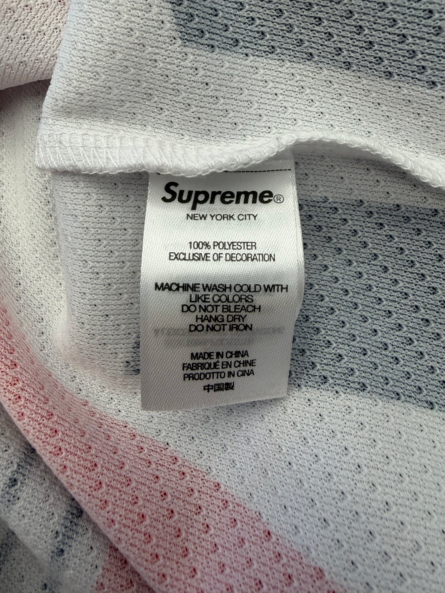 FW22 SUPREME DECALS MOTO JERSEY - WHITE