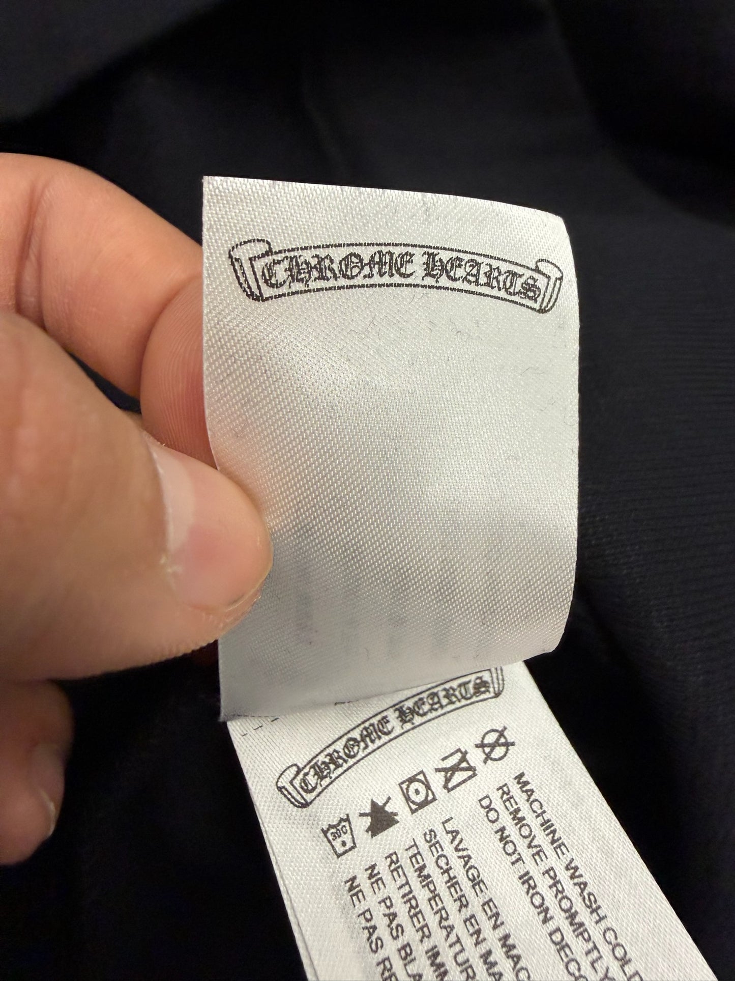 CHROME HEARTS BLUE VERTICAL LOGO PULLOVER HOODIE