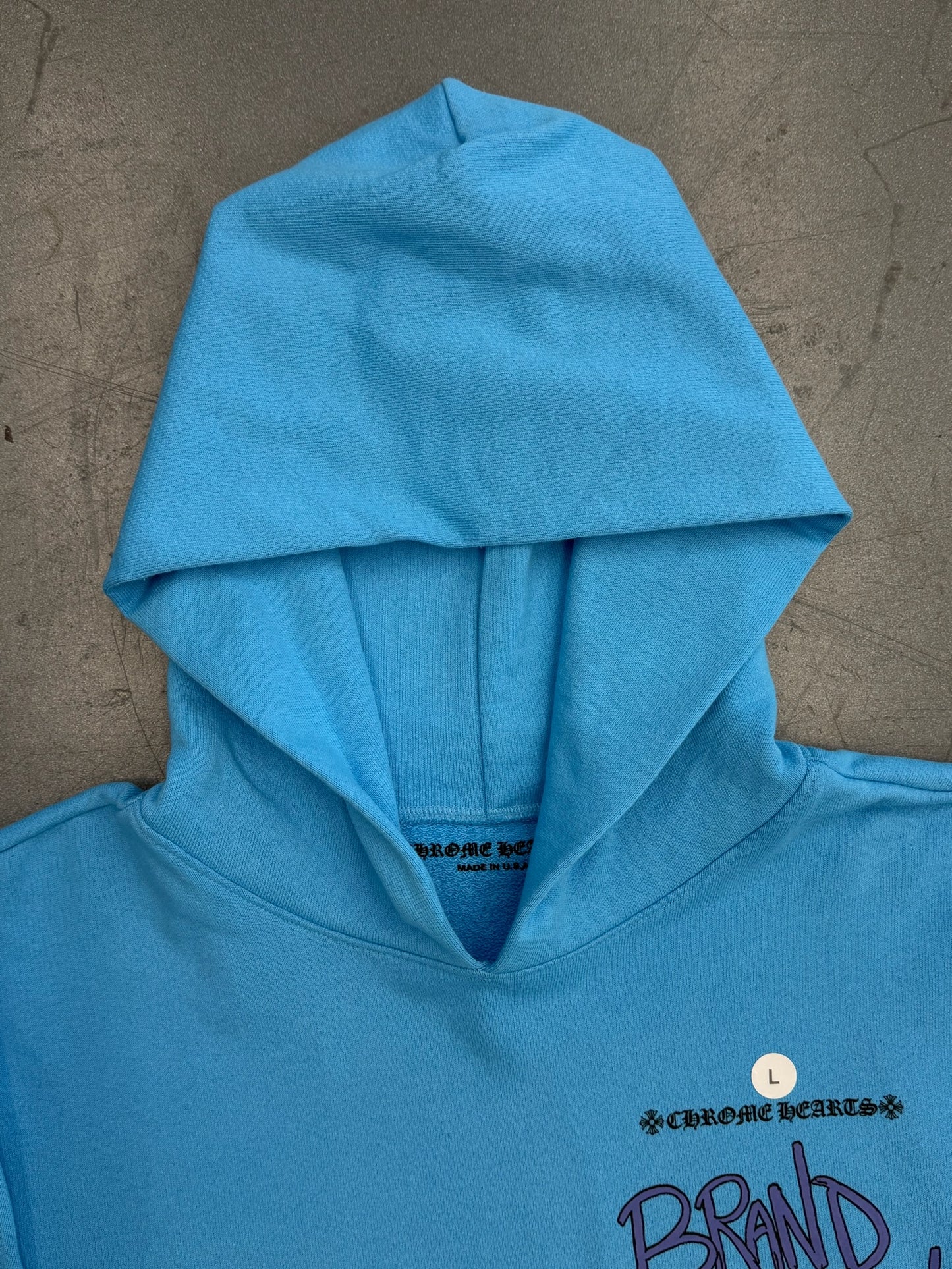 CHROME HEARTS MATTY BOY BRAND NEW HOODIE - BLUE