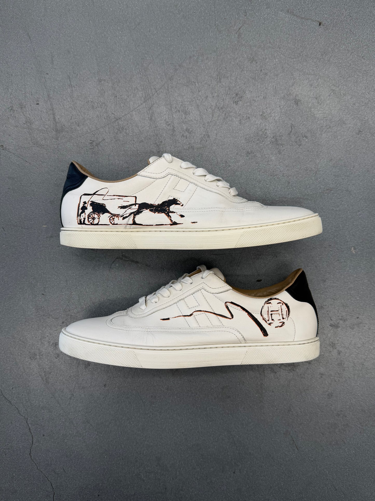 SIZE 43 HERMES QUICKER SNEAKER (W/O BOX)