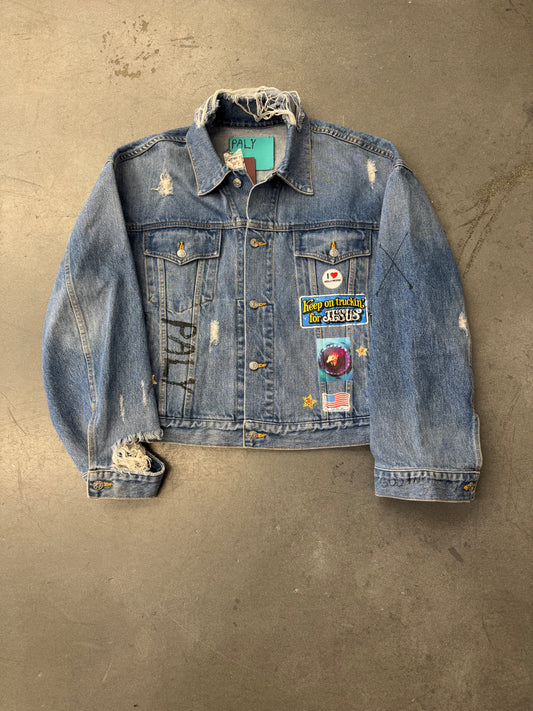 PALY HOLLYWOOD TRY-HARD DENIM TRUCKER JACKET