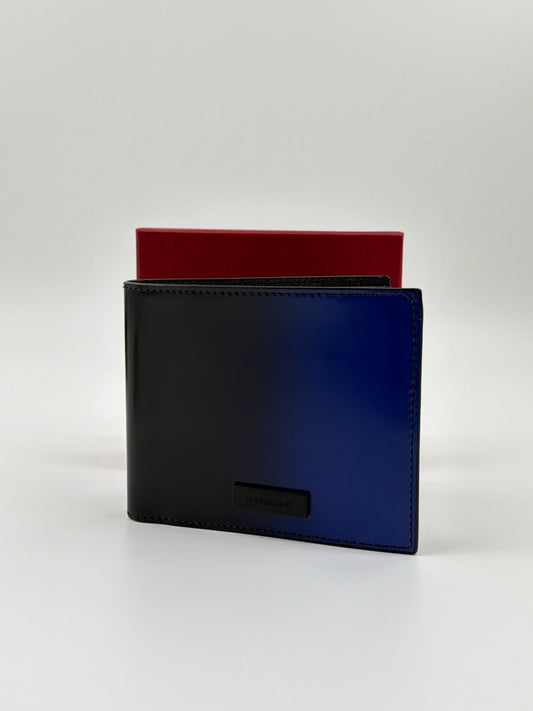 SALVATORE FERRAGAMO MAORI OMBRE LEATHER BIFOLD WALLET