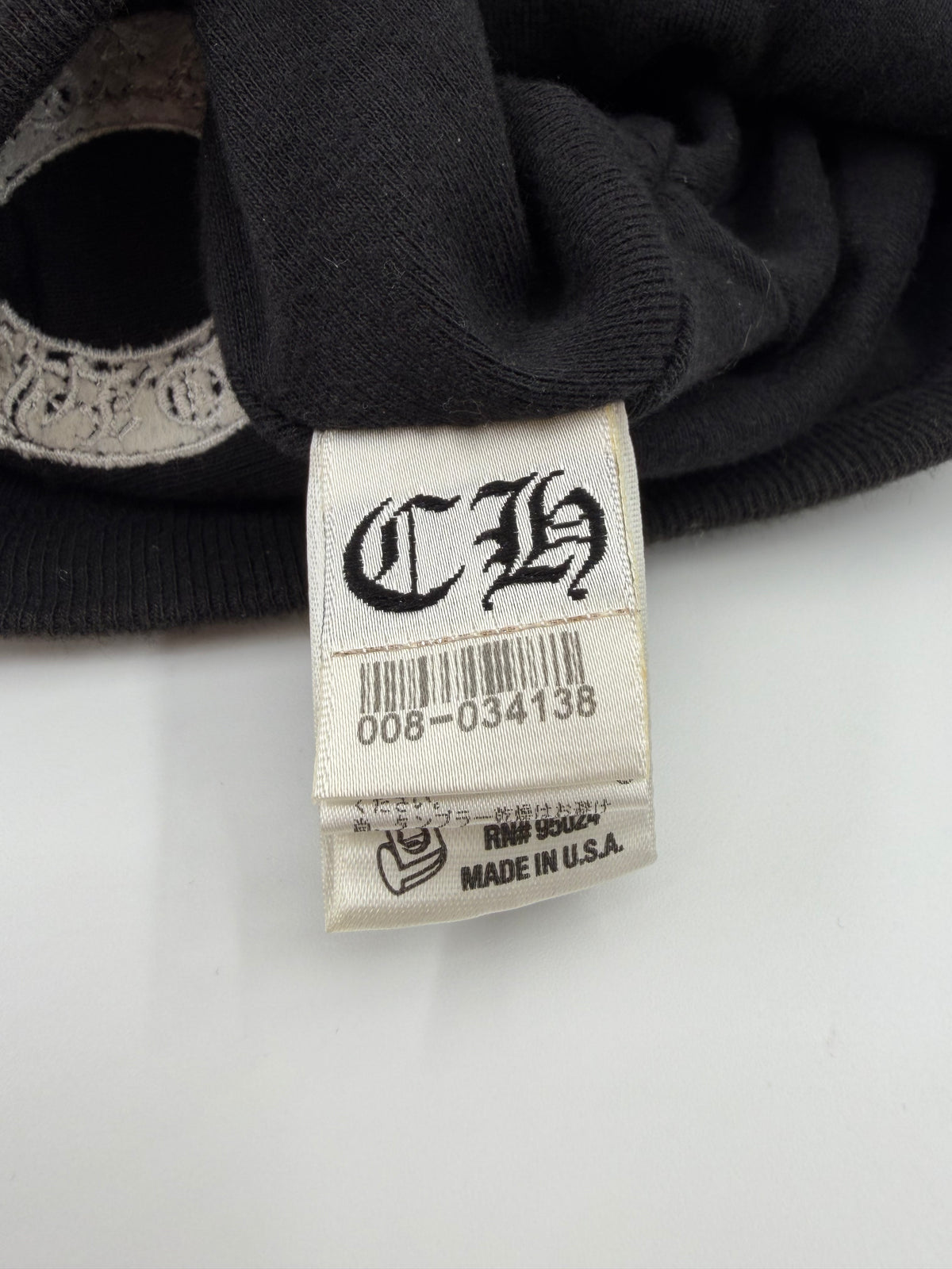 OLDER CHROME HEARTS HORSESHOE THERMAL WAFFLE BEANIE