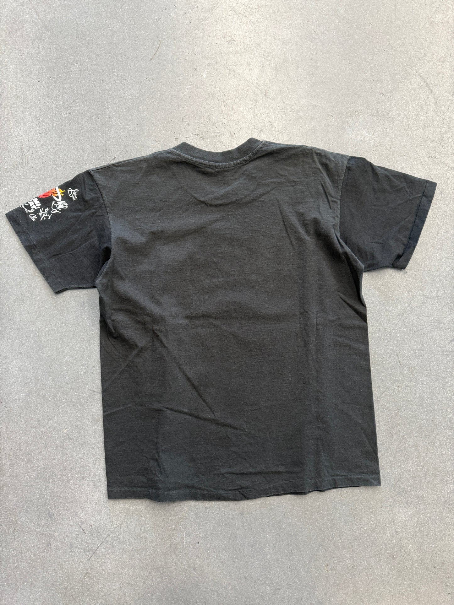 1992 NBA MIAMI HEAT SHATTERED BACKBOARD TEE (ANVIL RED BAR TAG) - L