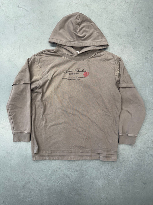 ACNE STUDIOS DOUBLE LAYER BUSINESS CARD HOODIE