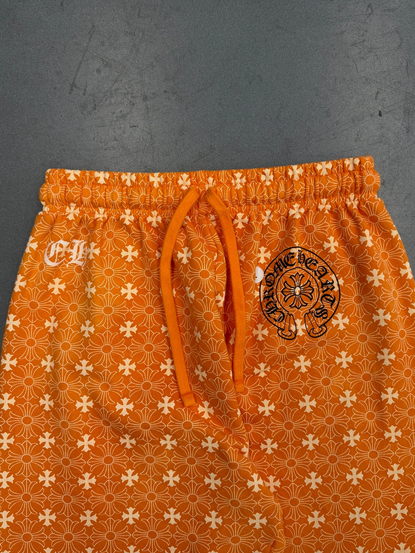CHROME HEARTS PLUS CROSS MONOGRAM SWEATPANT - ORANGE
