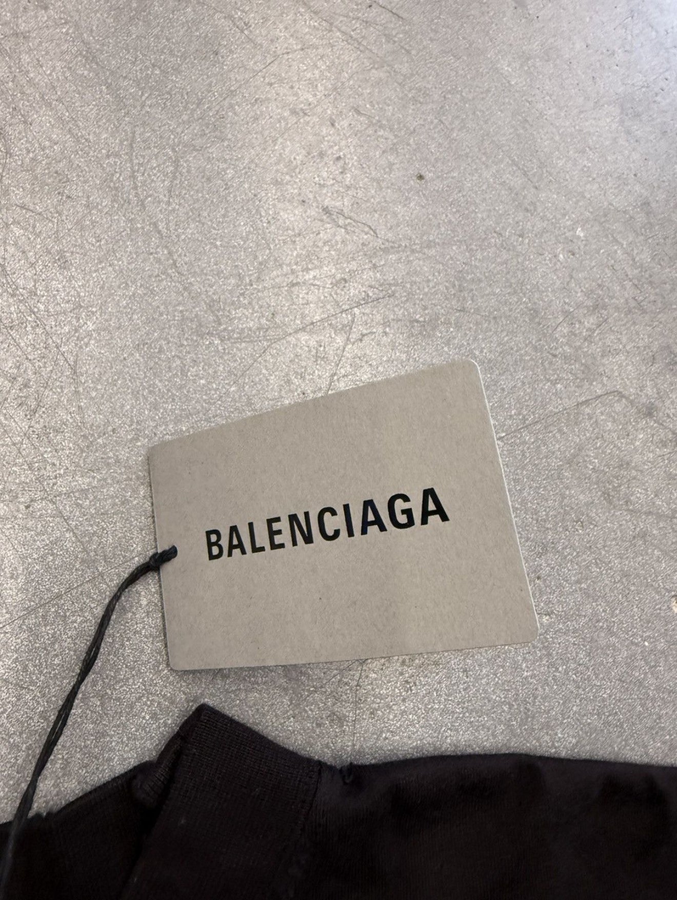 BALENCIAGA TO MY LOVE TEE BLACK LARGE NWT