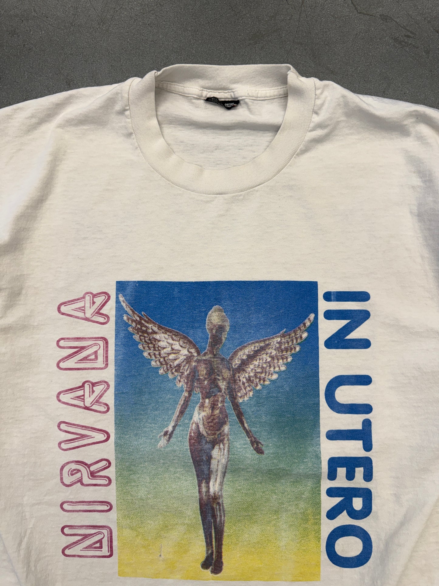 1993 NIRVANA IN UTERO PARKING LOT BOOTLEG WORLD TOUR TEE (CUT FOTL TAG)