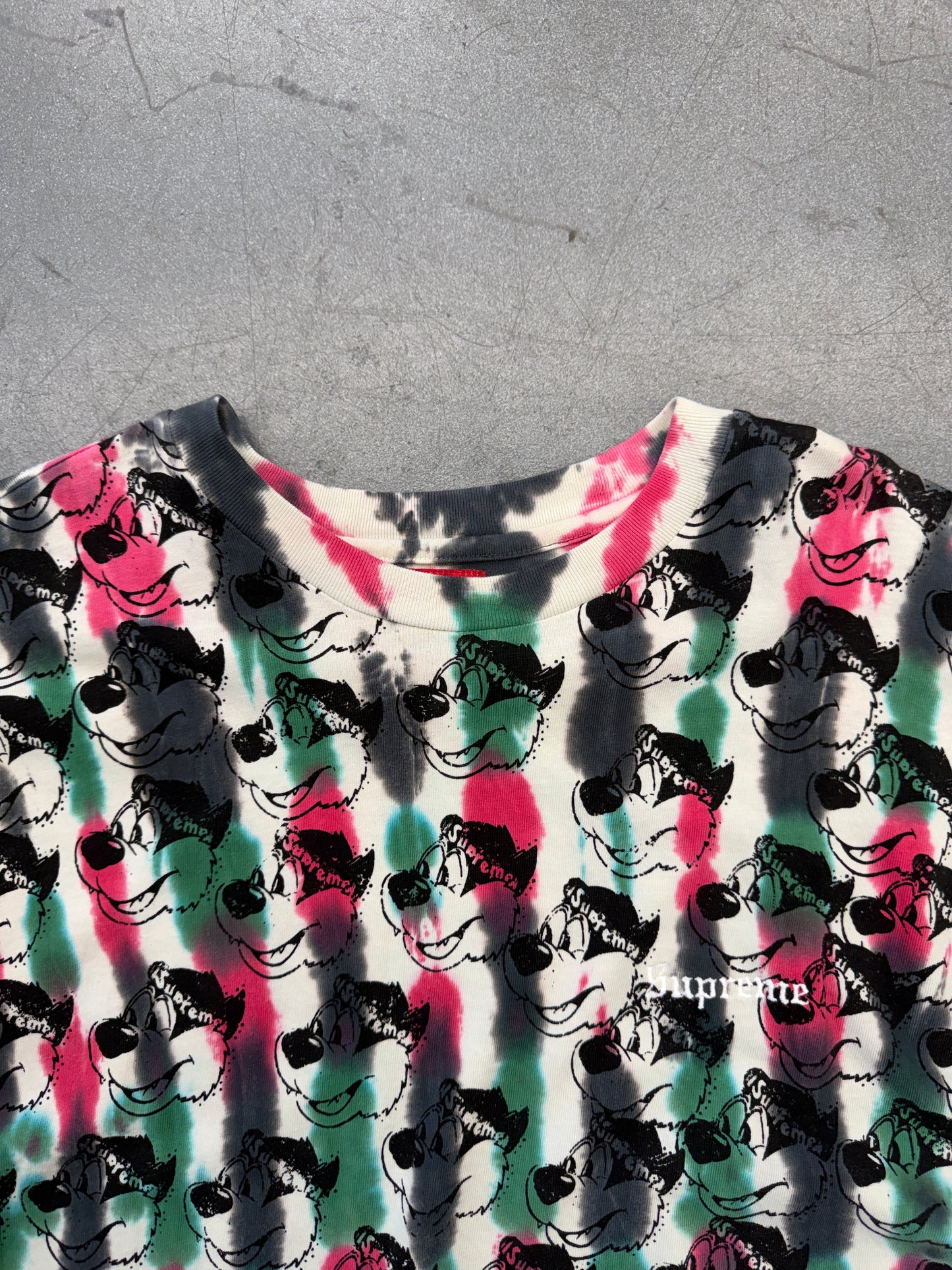 SS21 SUPREME DYED BEAR LS SLEEVE - MULTI (XL)