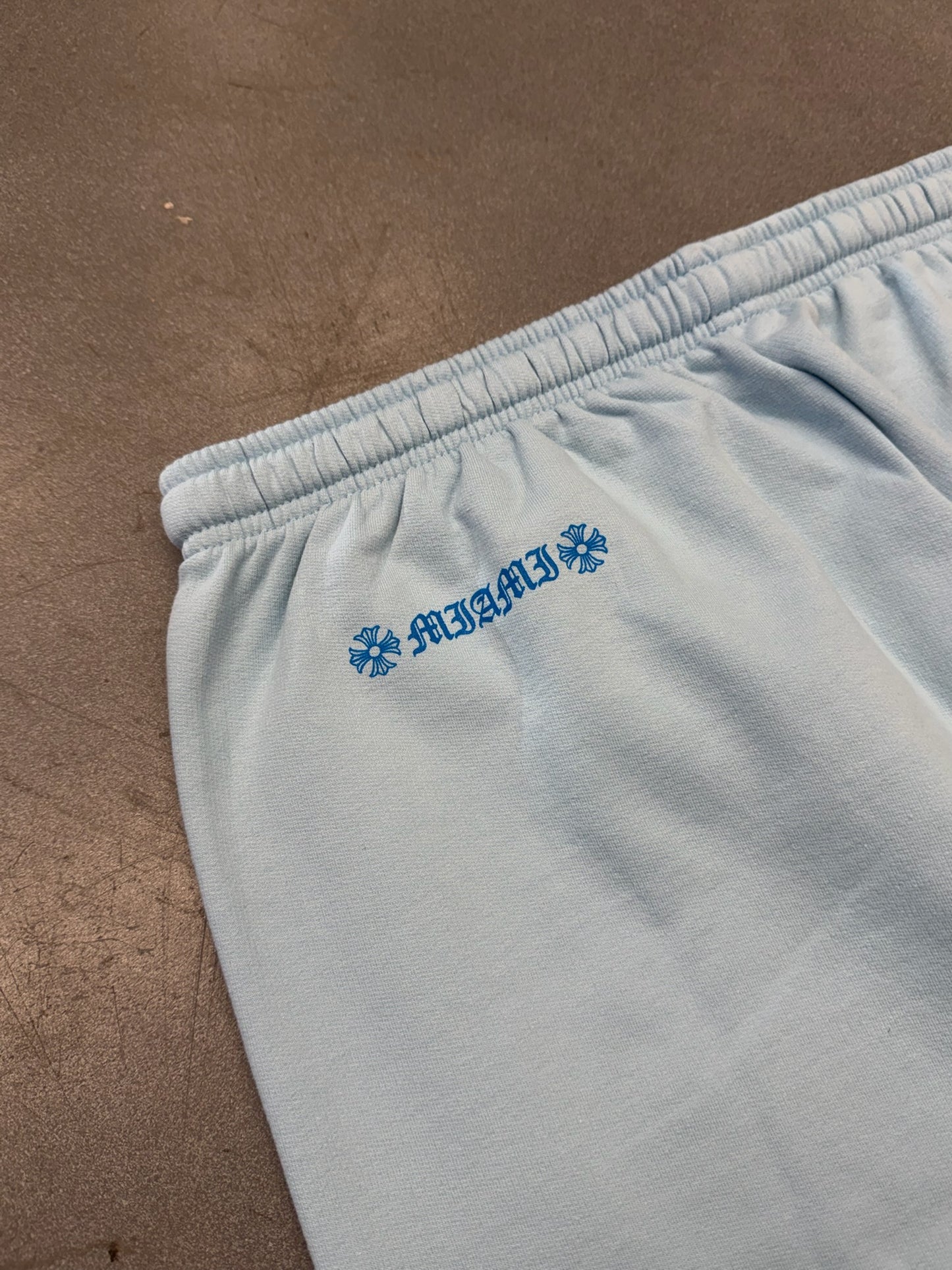 CHROME HEARTS MIAMI ART BASEL EXCLUSIVE VINE DAGGER SWEATPANTS - BABY BLUE