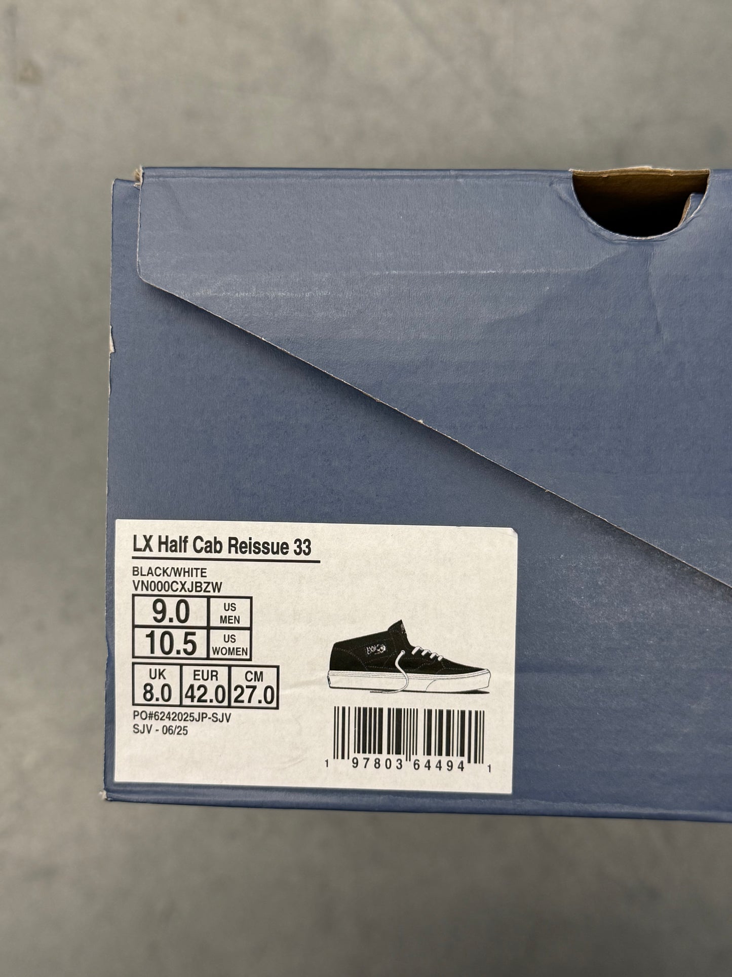 VANS BETTER WITH AGE LX HALF CAB REISSUE 33 (WITH BOX)