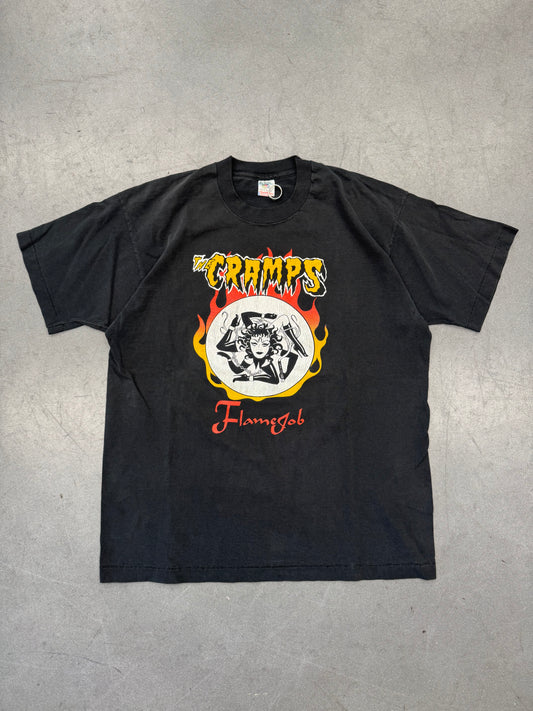 90S THE CRAMPS FLAMEGOD MEDUSA TEE (FOTL TAG)