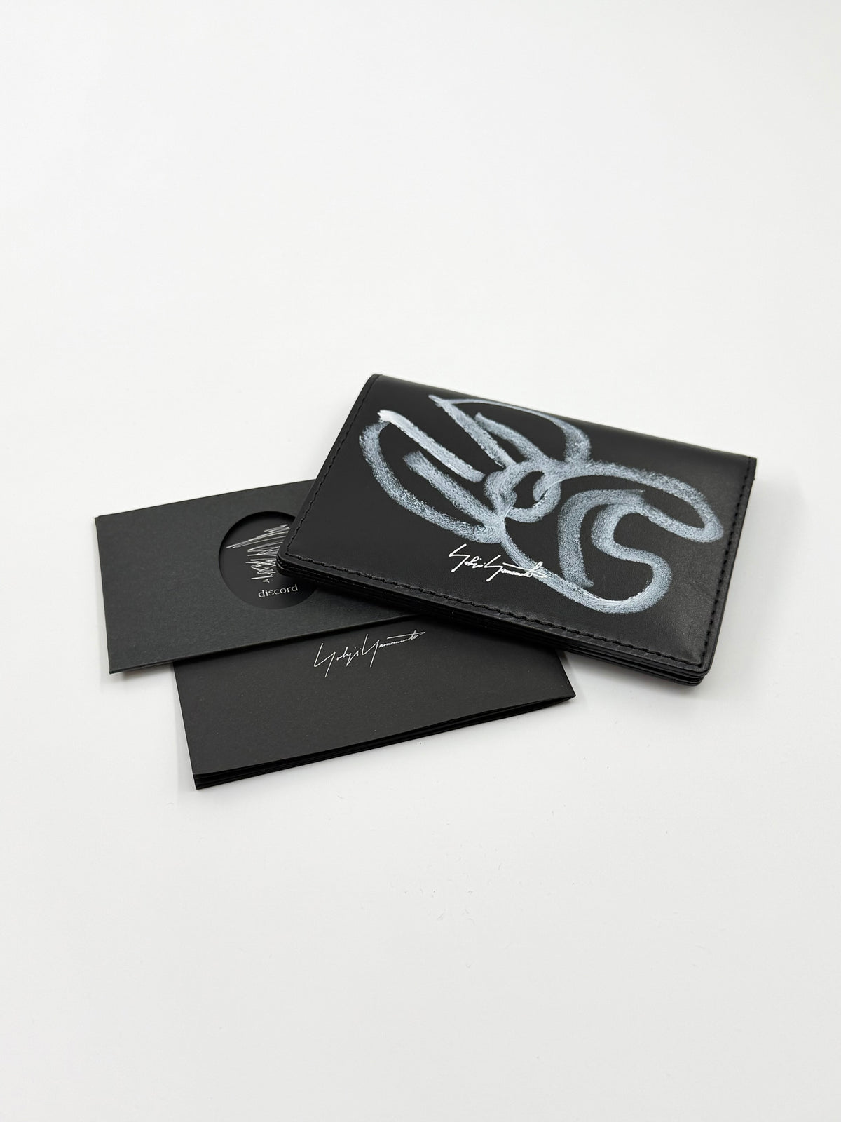 SLAWN HAND PAINTED YOHJI YAMAMOTO CARD HOLDER BIFOLD WALLET