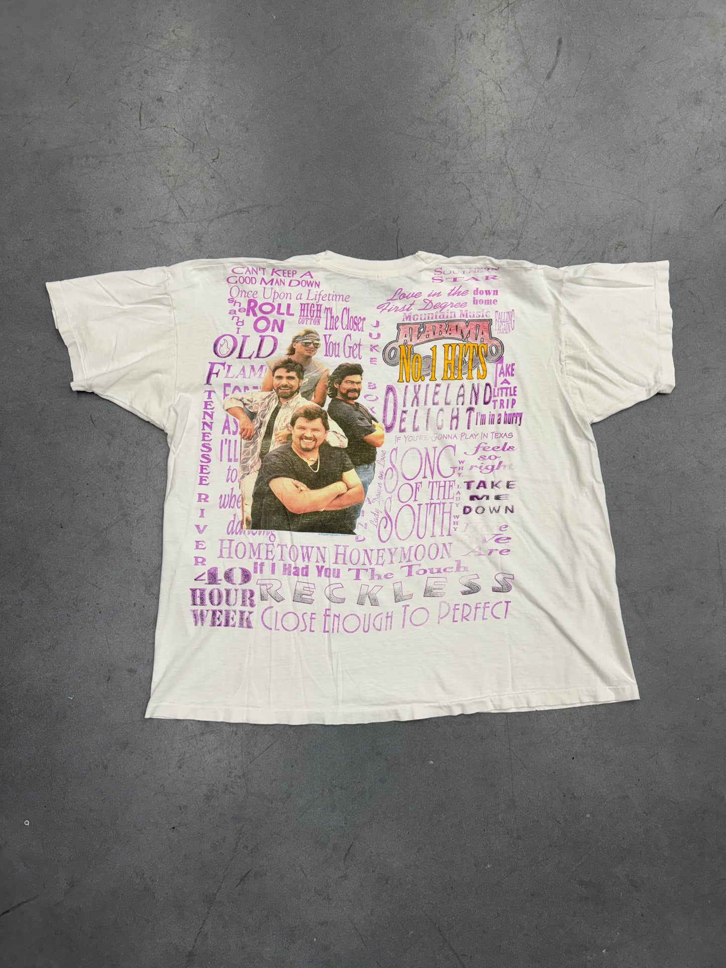 90S ALABAMA NO. 1 HITS AOP TEE (FOTL TAG)