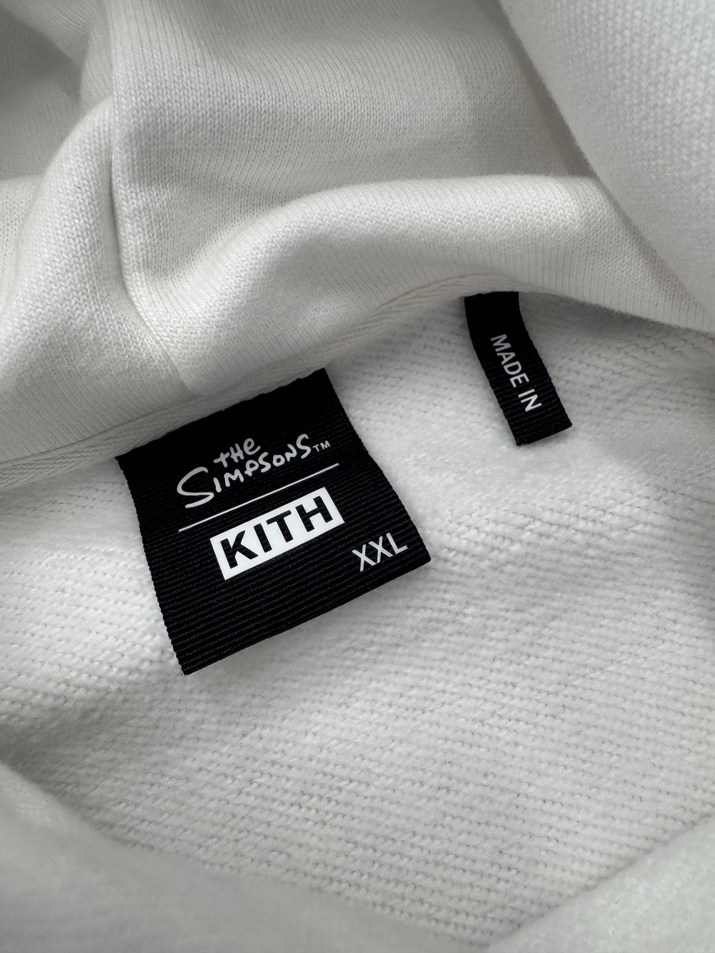 SS21 KITH X THE SIMPSONS CAST OF CHARACTERS HOODIE - WHITE (2XL)