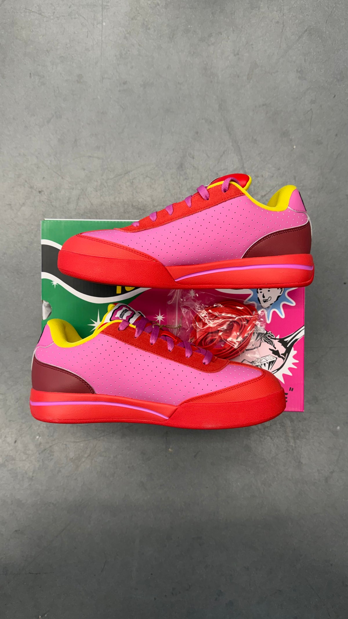 2026 REEBOK BOARD FLIP BBC ICE CREAM - PINK LEMONADE (W/BOX)