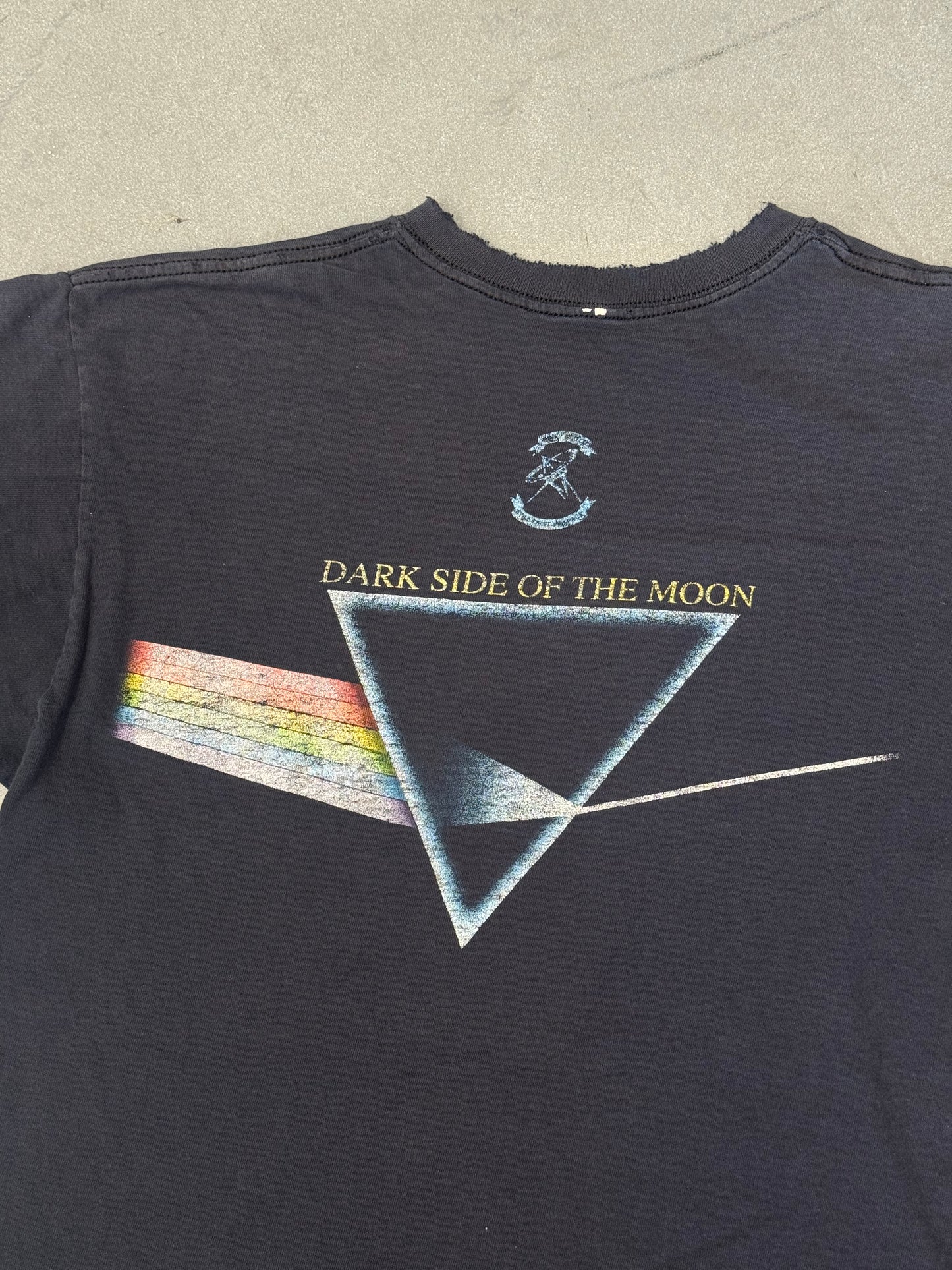 PINK FLOYD DARK SIDE OF THE MOON FADED AND DISTRESSED TEE (PULLED TAG)