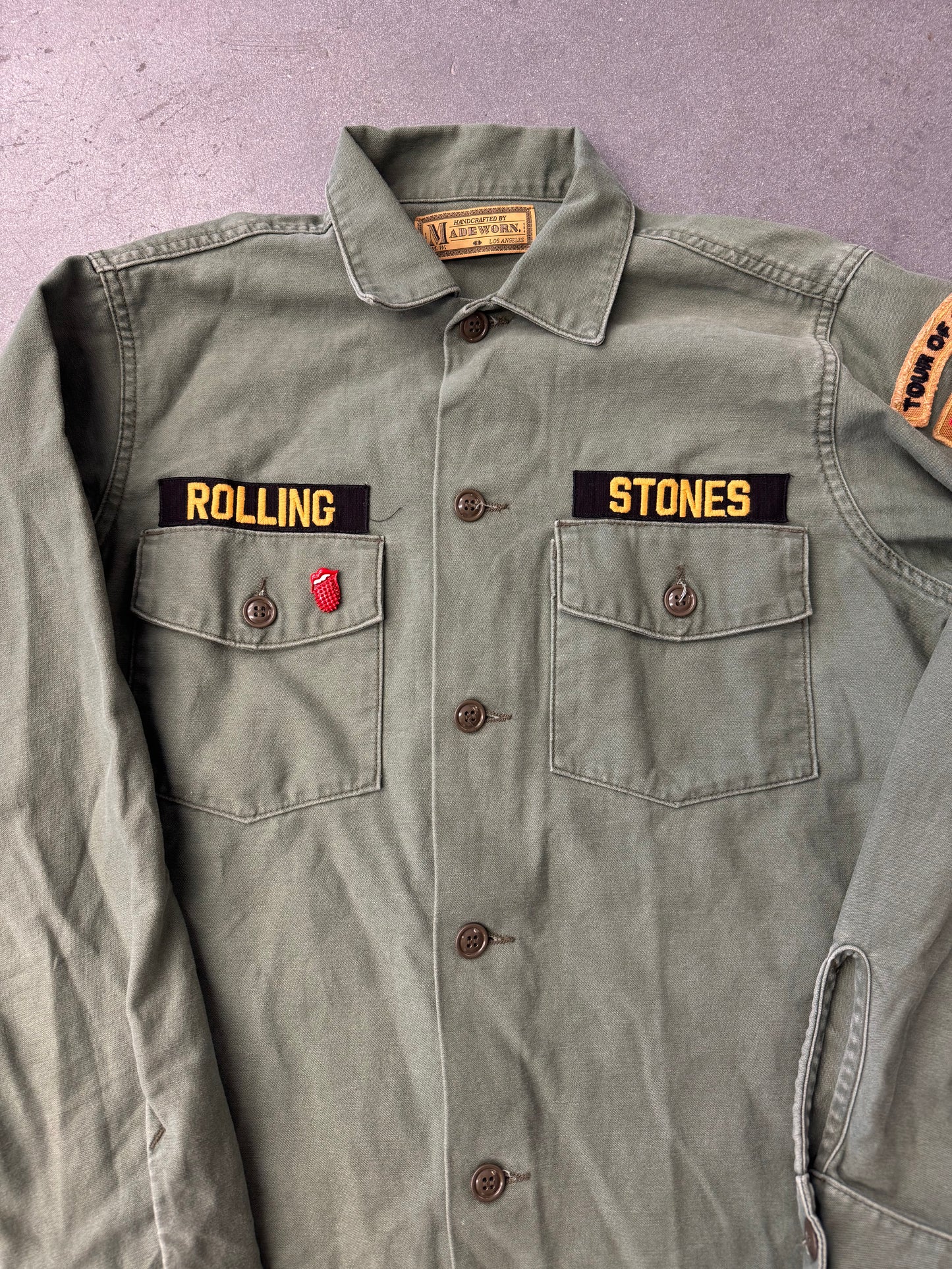 MADEWORN ROLLING STONES ARMY JACKET