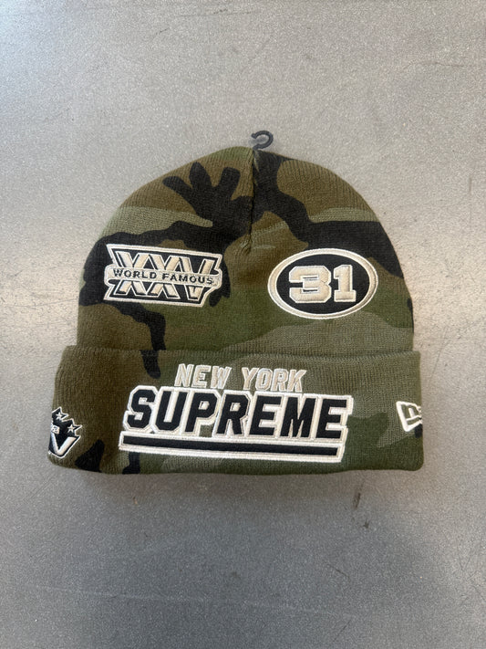 FW25 SUPREME NEW ERA FOOTBALL BEANIE - CAMO