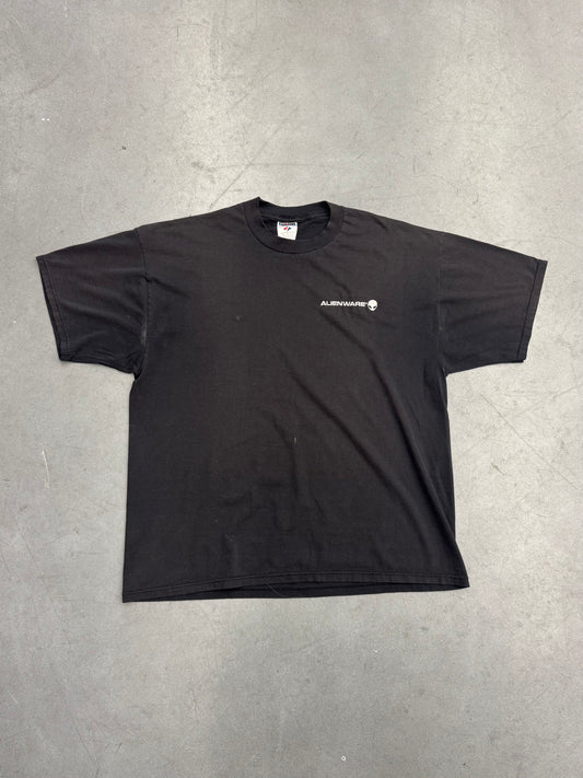 Y2K ALIENWARE EMBROIDERED LOGO TEE (JERZEES TAG)