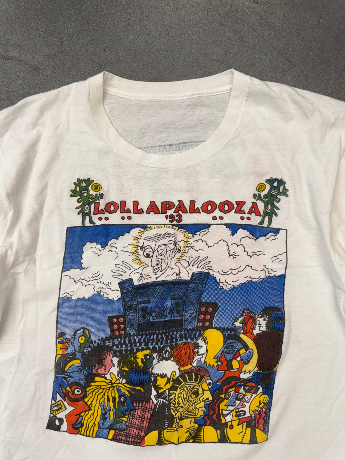 1993 LOLLAPALOOZA FESTIVAL PARKING LOT BOOTLEG TEE (PULLED TAG)