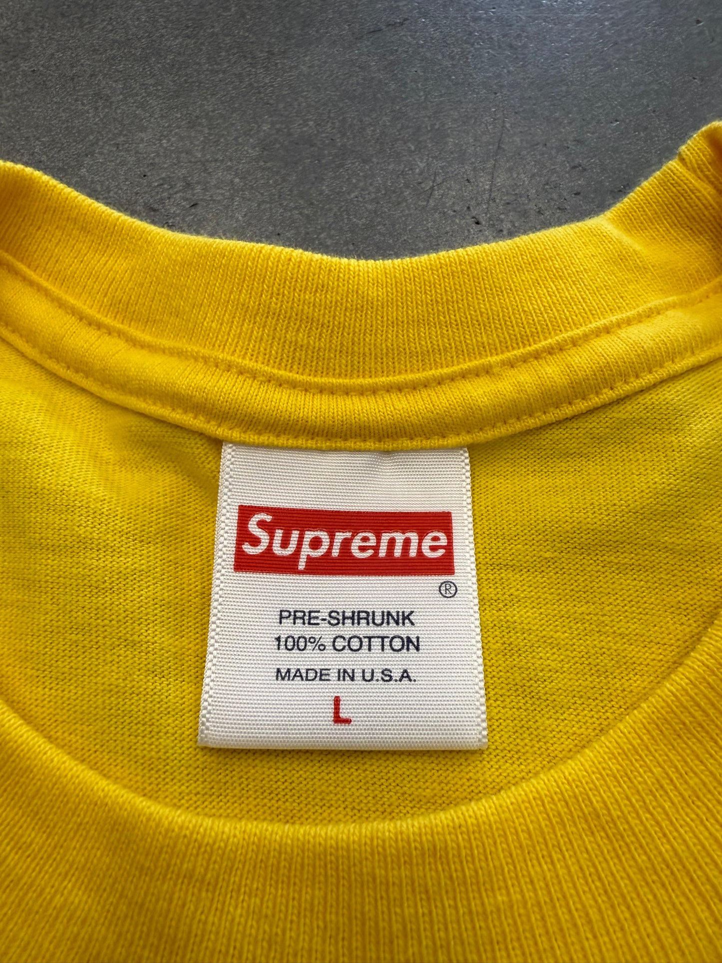 FW23 SUPREME NEW YORK CITY TEE - YELLOW