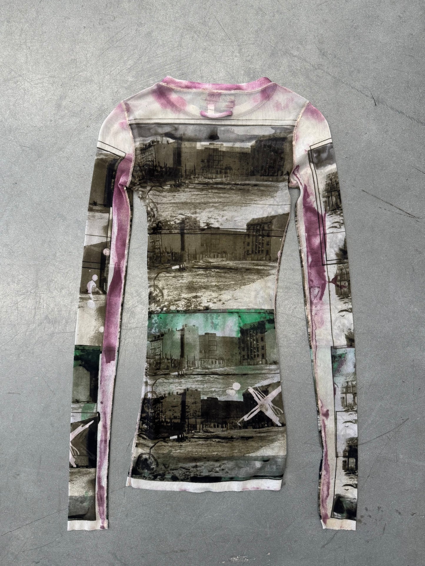 90'S JEAN PAUL GAULTIER WOMENS INDUSTRIAL MESH TOP