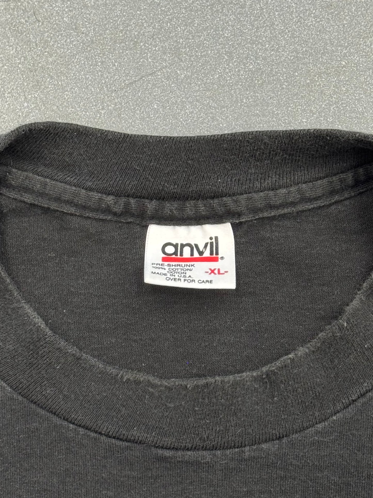 90S NATIVE SUN UNIVERSITY OF MIAMI SUNSET SIGN TEE (ANVIL TAG)