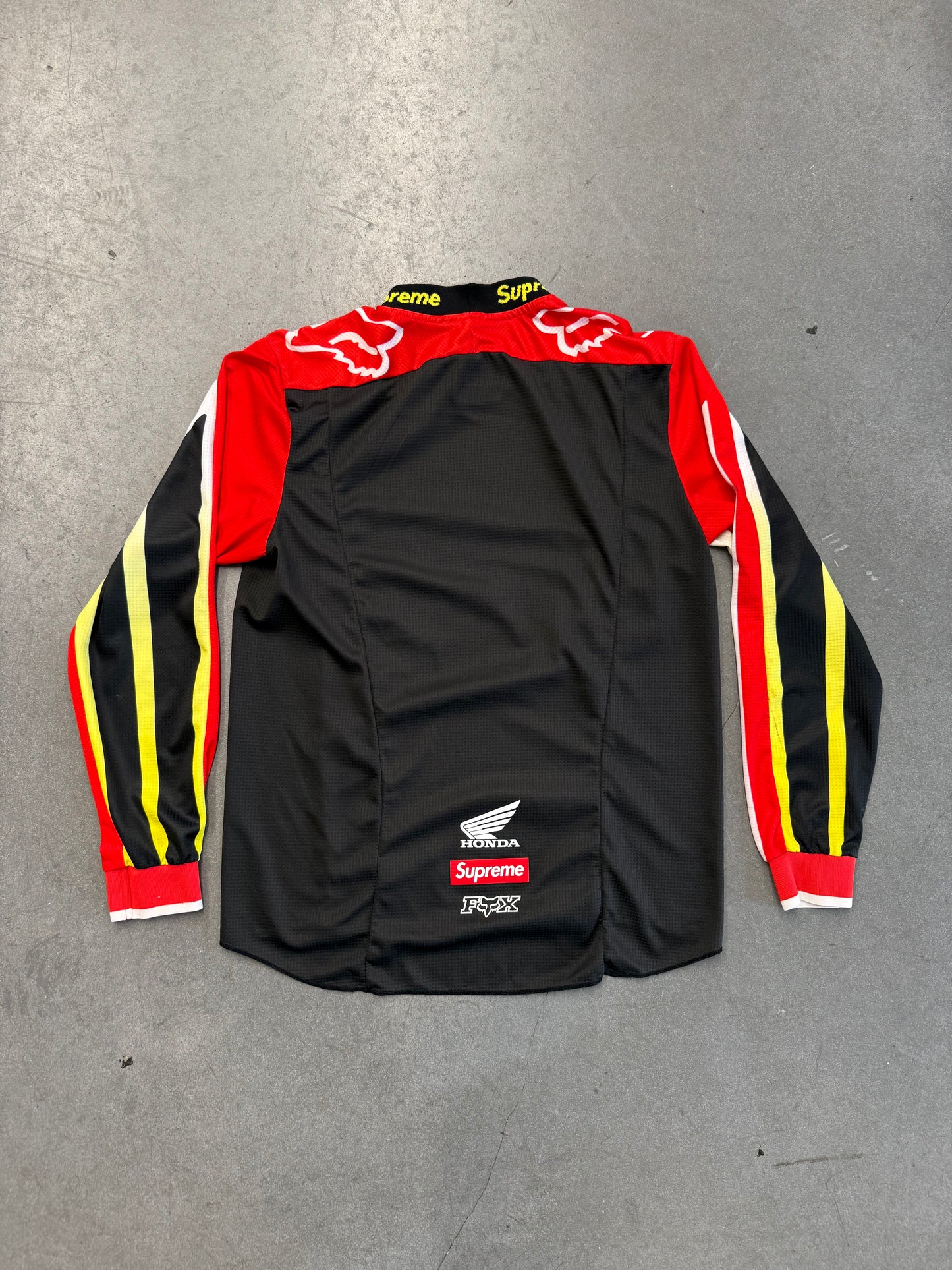 FW19 SUPREME HONDA FOX RACING MOTO JERSEY TOP - RED (M)