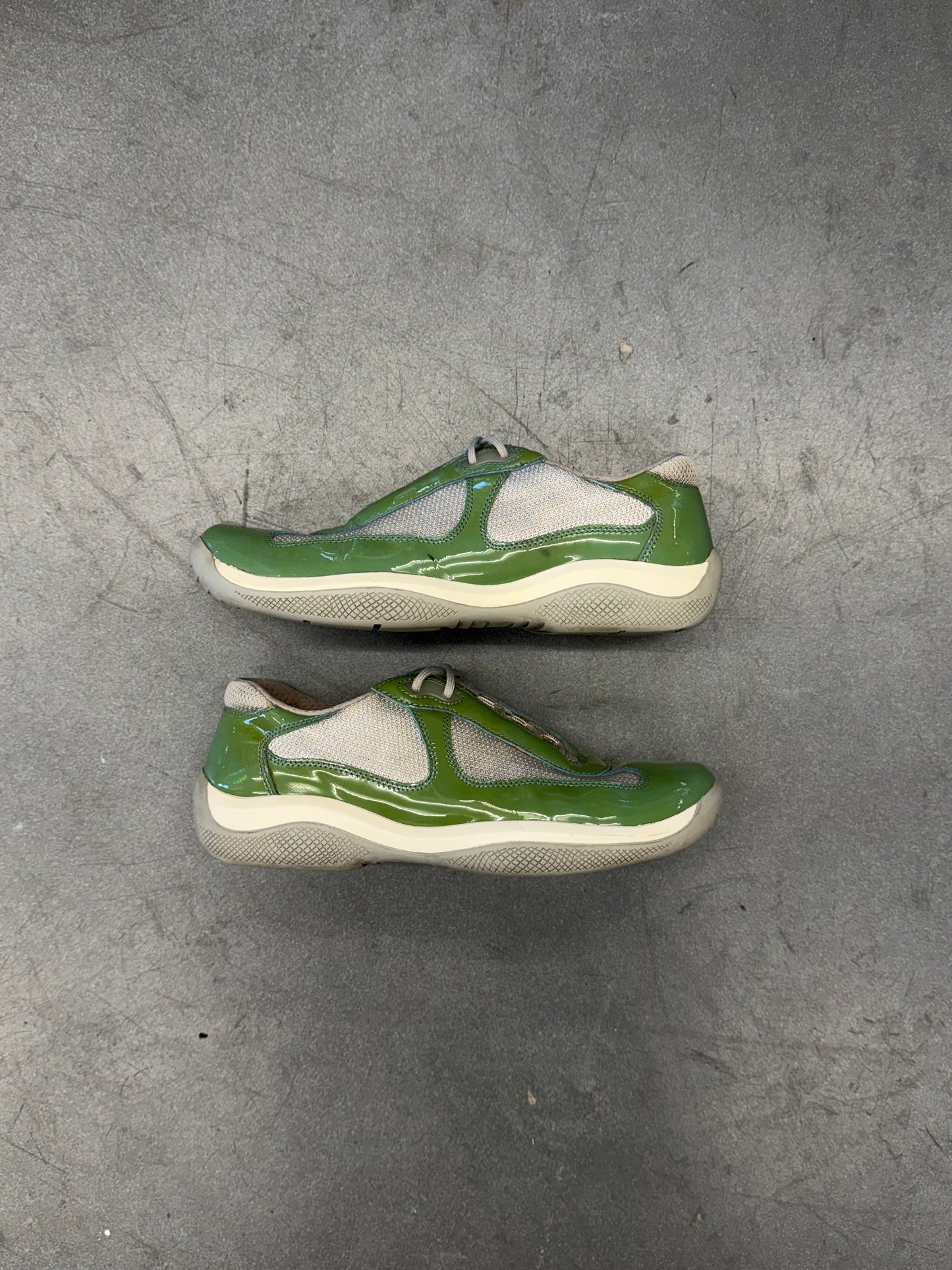 PRADA AMERICA'S CUP SNEAKER - GREEN (W/O BOX)