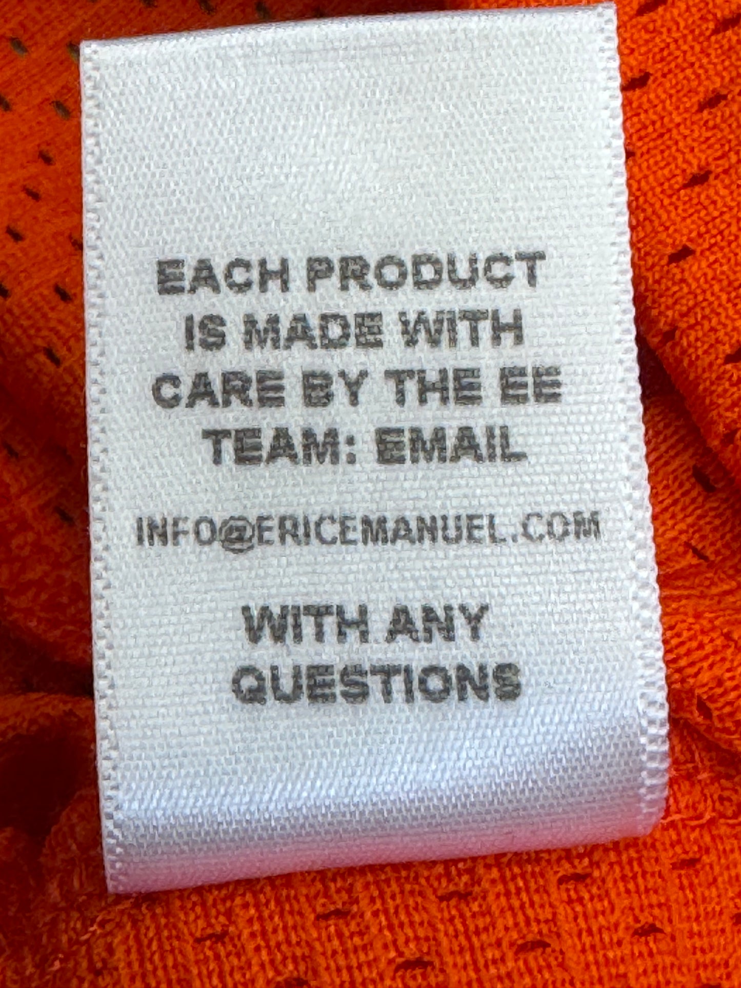 ERIC EMANUEL EE BASIC SHORTS ORANGE / SLATE