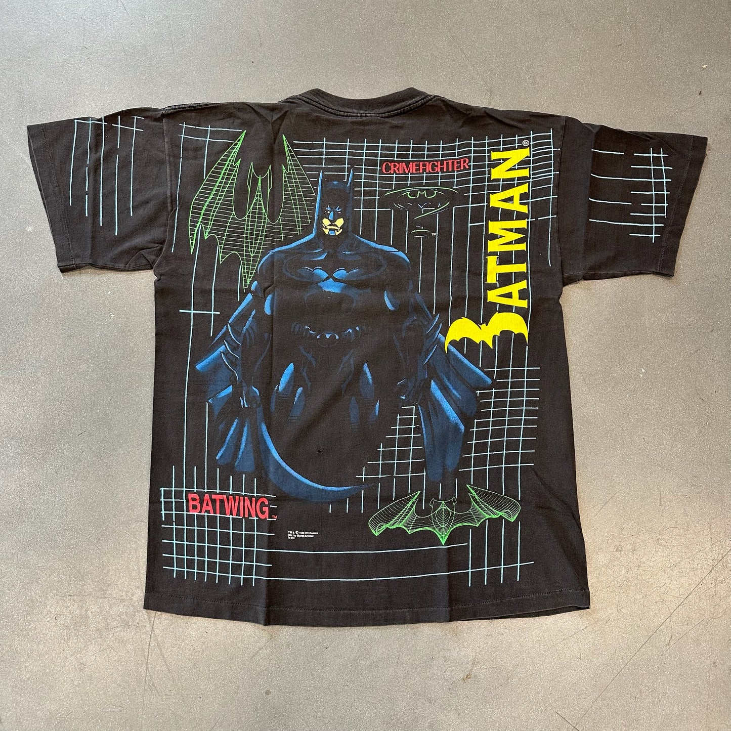 1995 BATMAN FOREVER BATWING TEE (SIGNAL SPORT TAG)